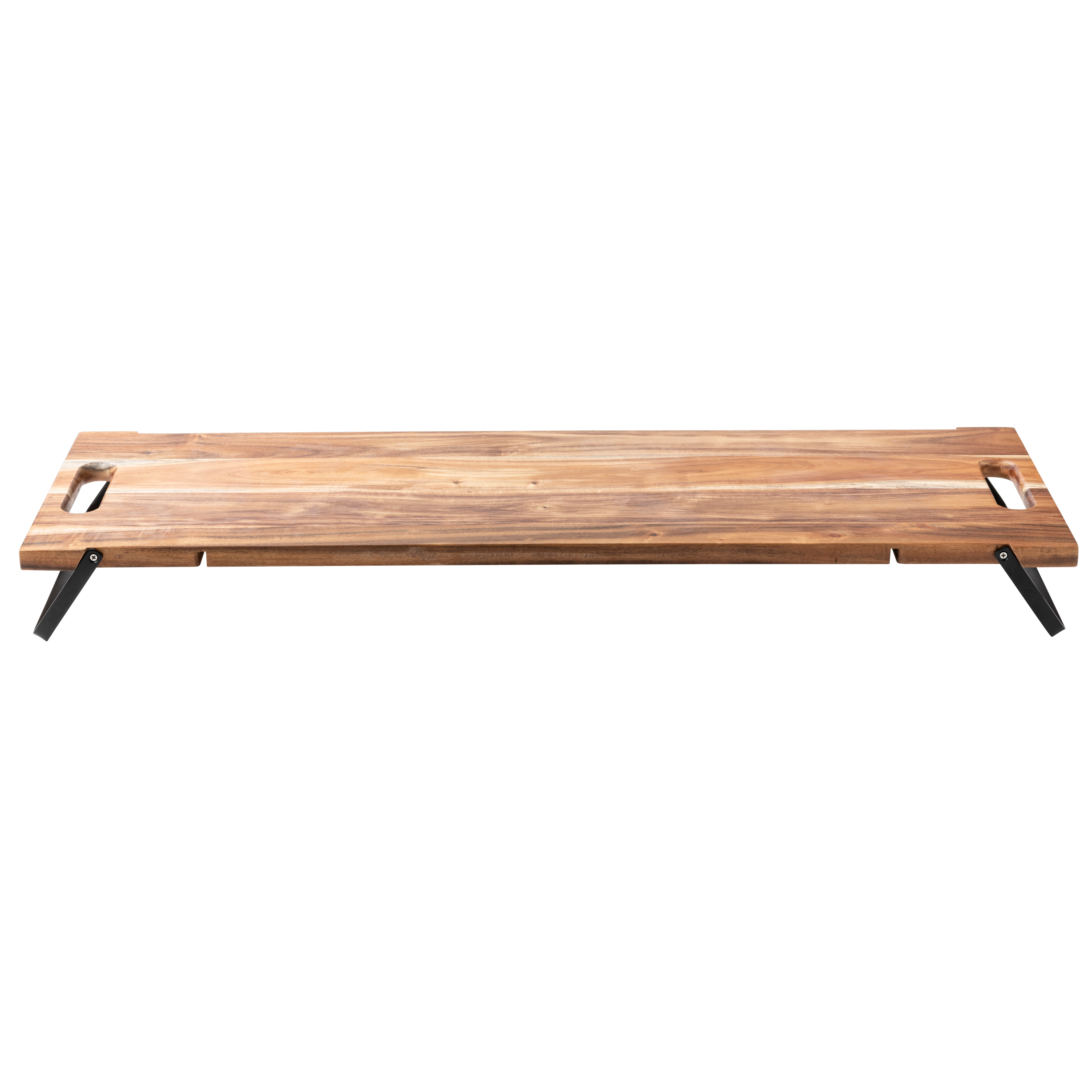 ACACIA LUX Serveerplank/tafel zwart, naturelH 1,8 x B 78 x D 25 cm