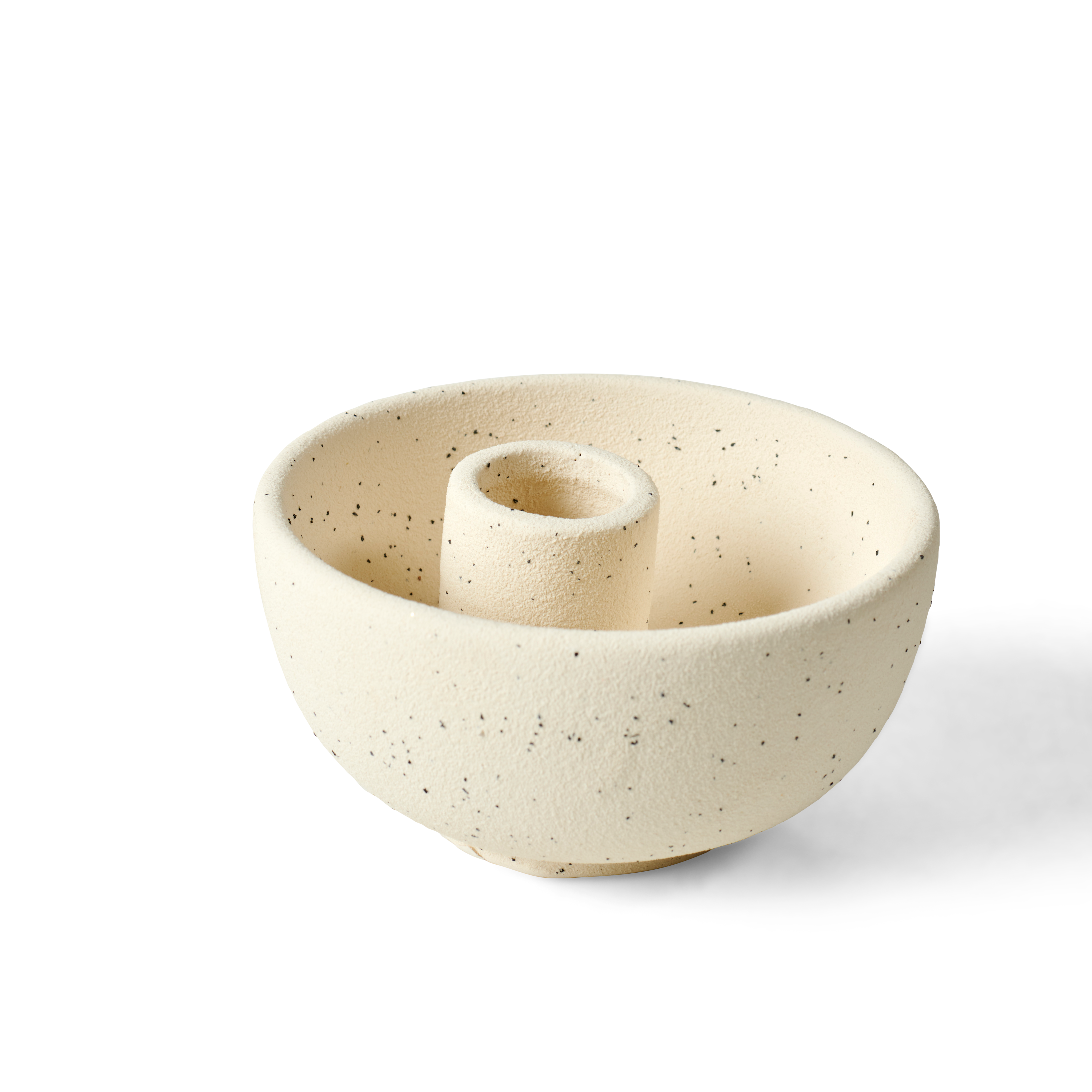 SANDY Kandelaar crèmeH 5 cm - Ø 9,5 cm
