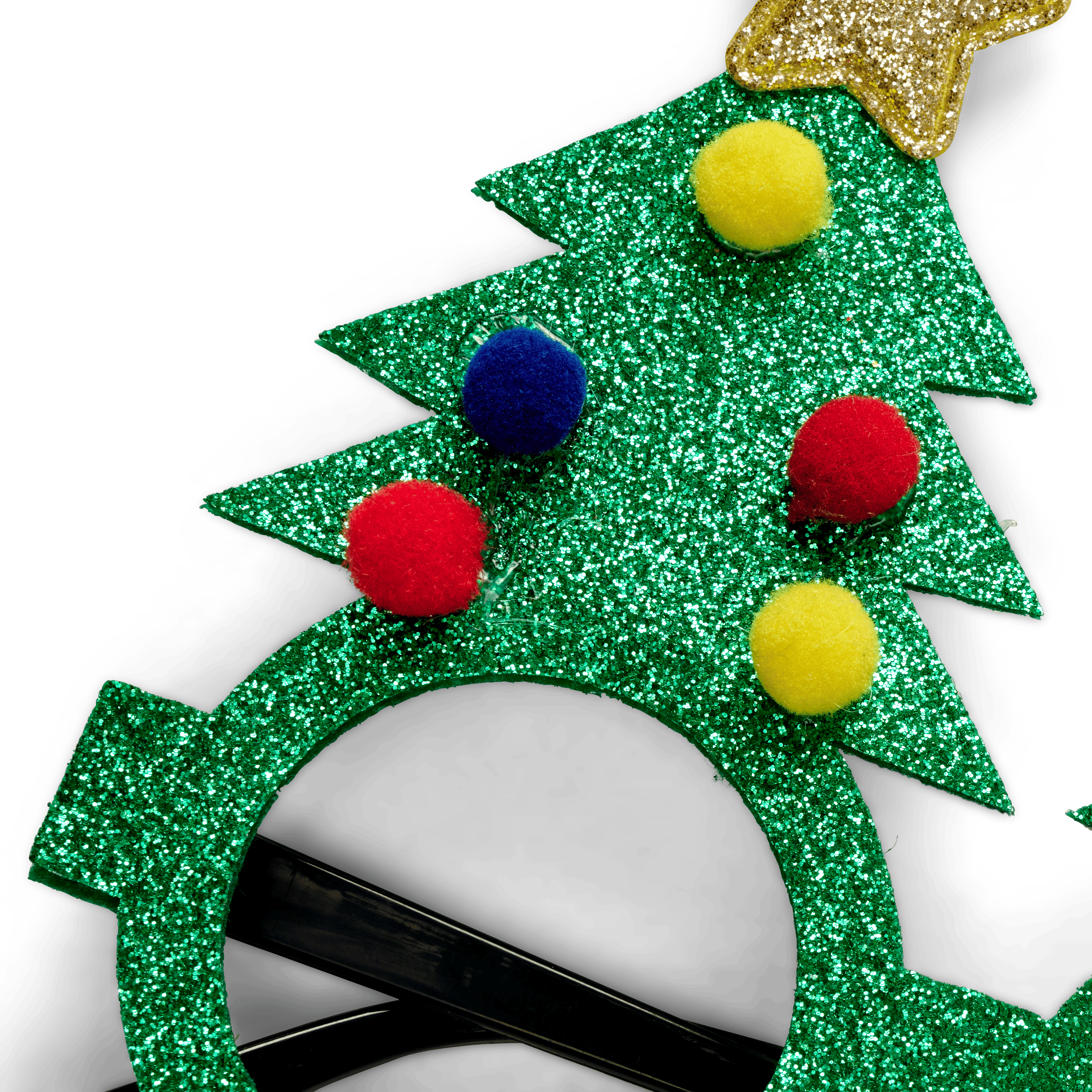 ANTLERS Glitterbril groenB 15 x L 14 cm