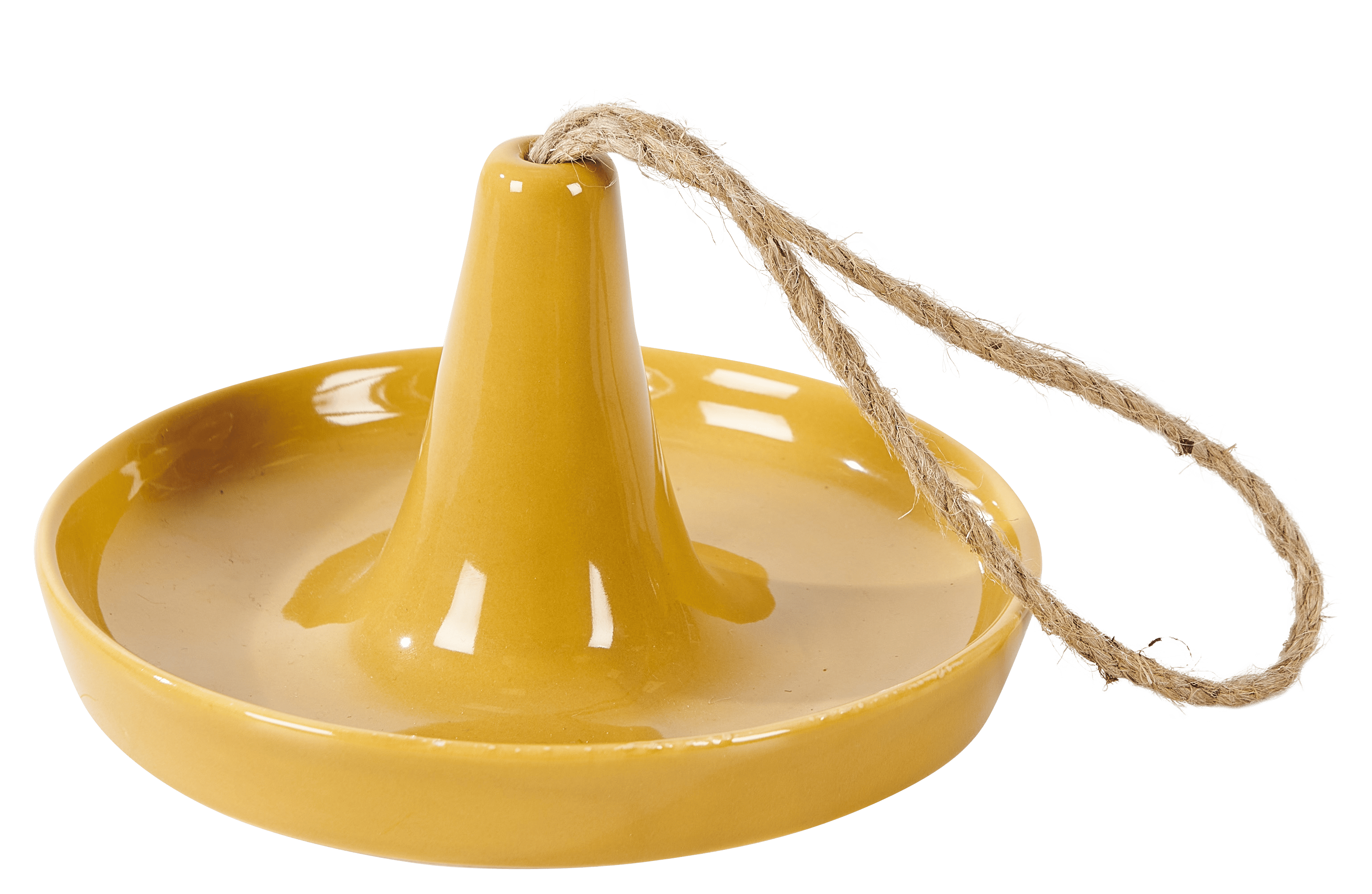 COLIBRI Vogelvoederbak geelH 9,2 cm - Ø 15,8 cm - CASA