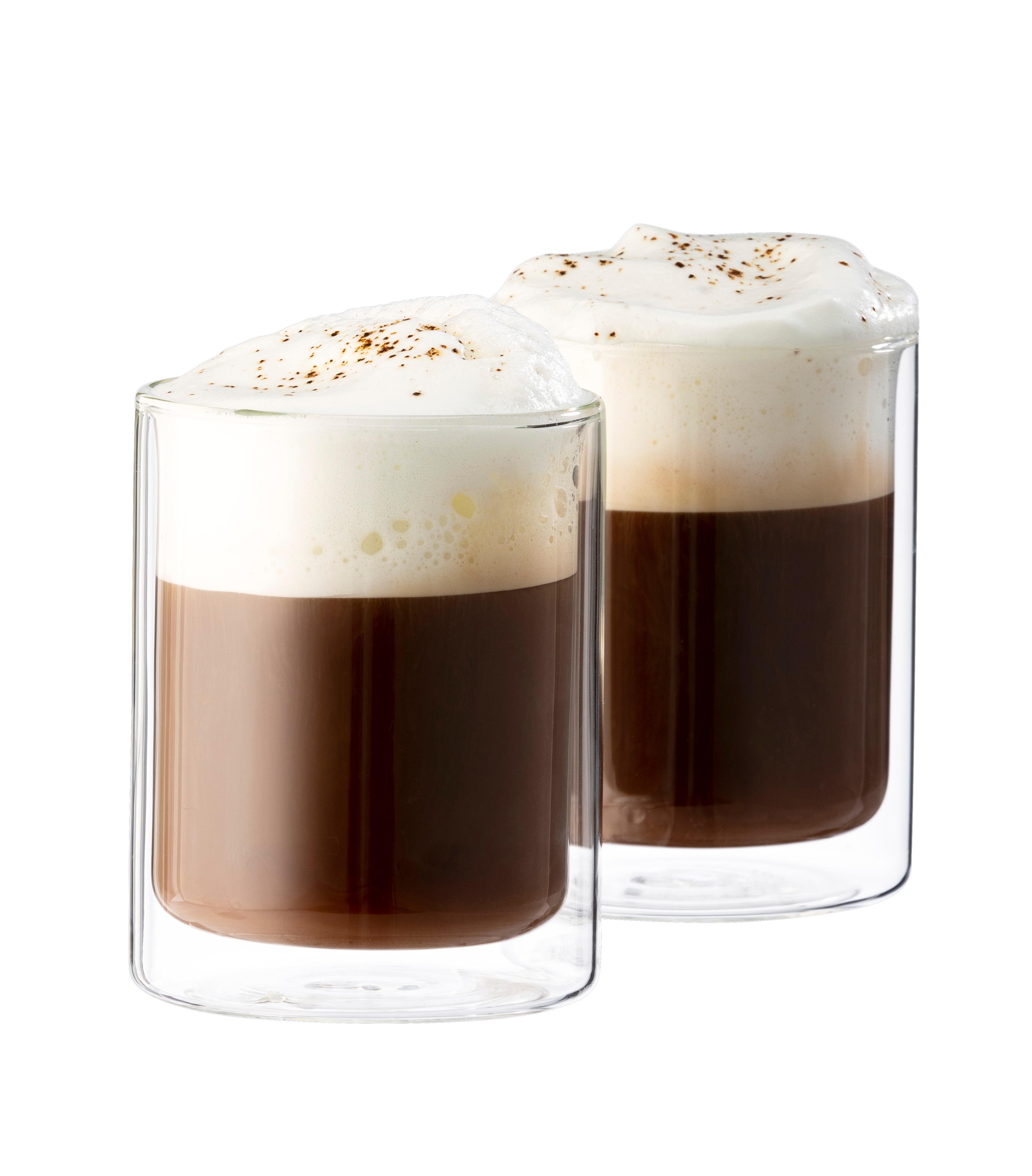 RELAX Dubbelwandige glazen set van 2 33 CL transparantH 10 cm - Ø 8 cm
