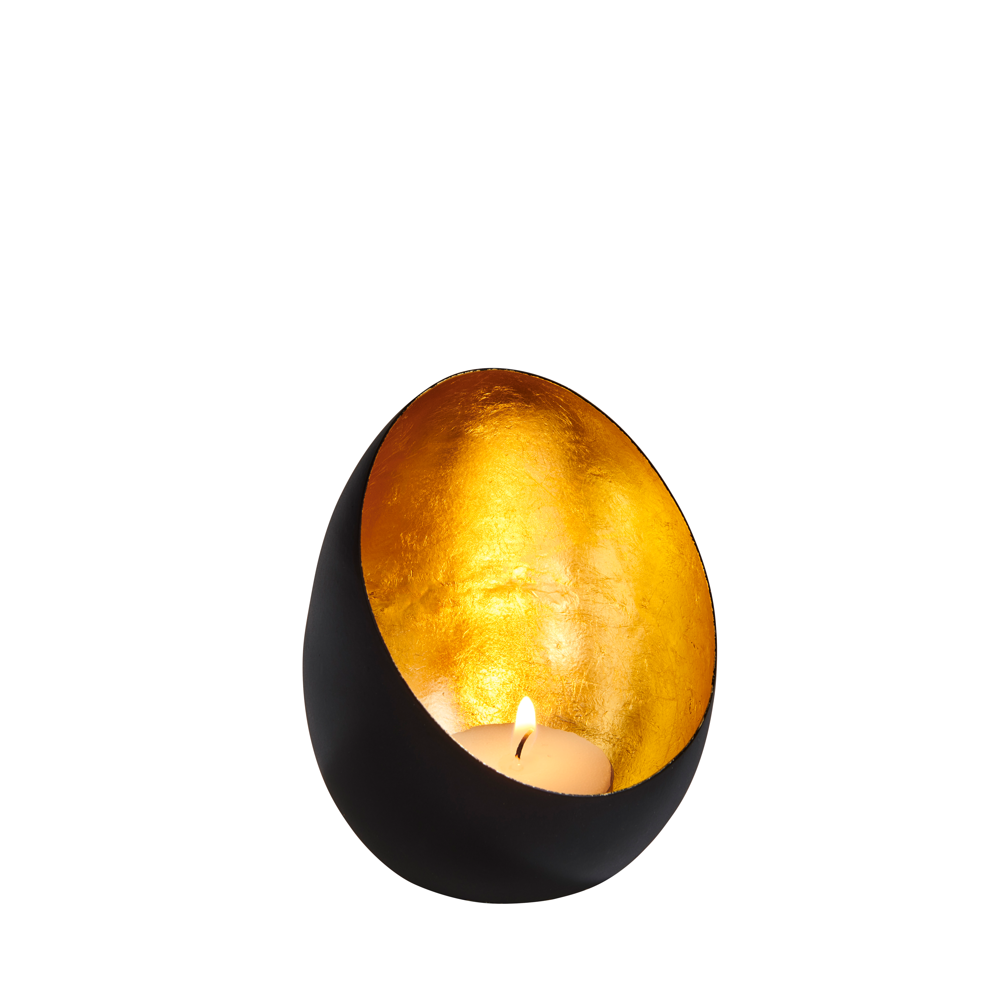 ORION Theelichthouder zwartH 9,5 cm - Ø 8 cm