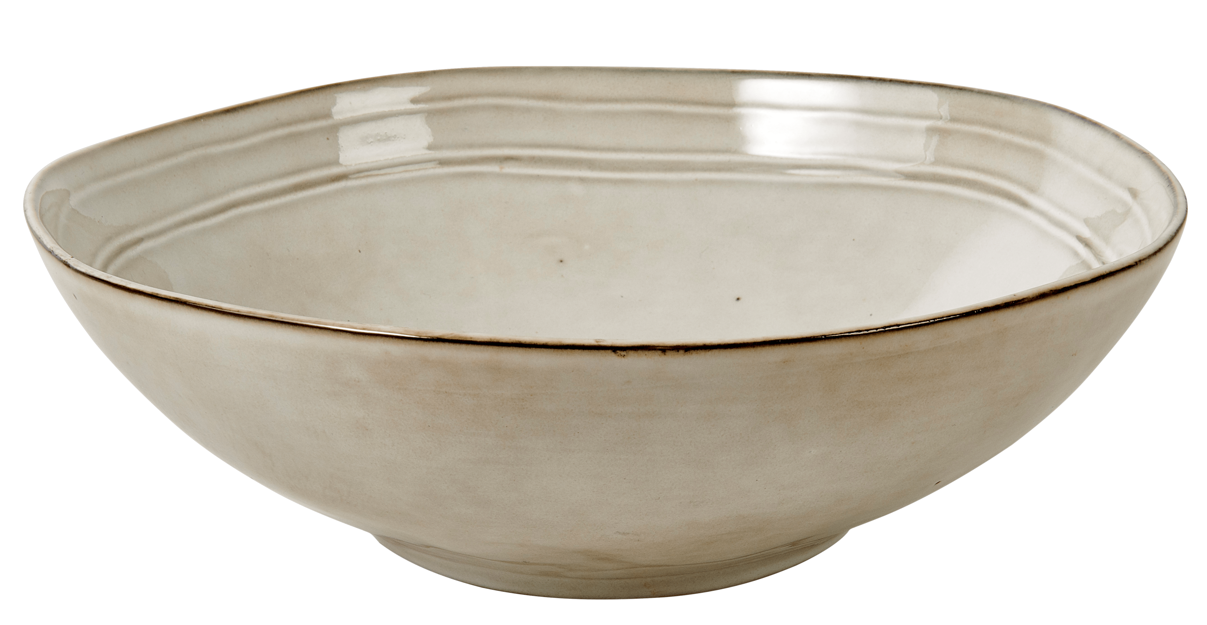 EARTH MARL Bowl 1,5 L crème - set van 2 H 6,4 cm - Ø 24 cm