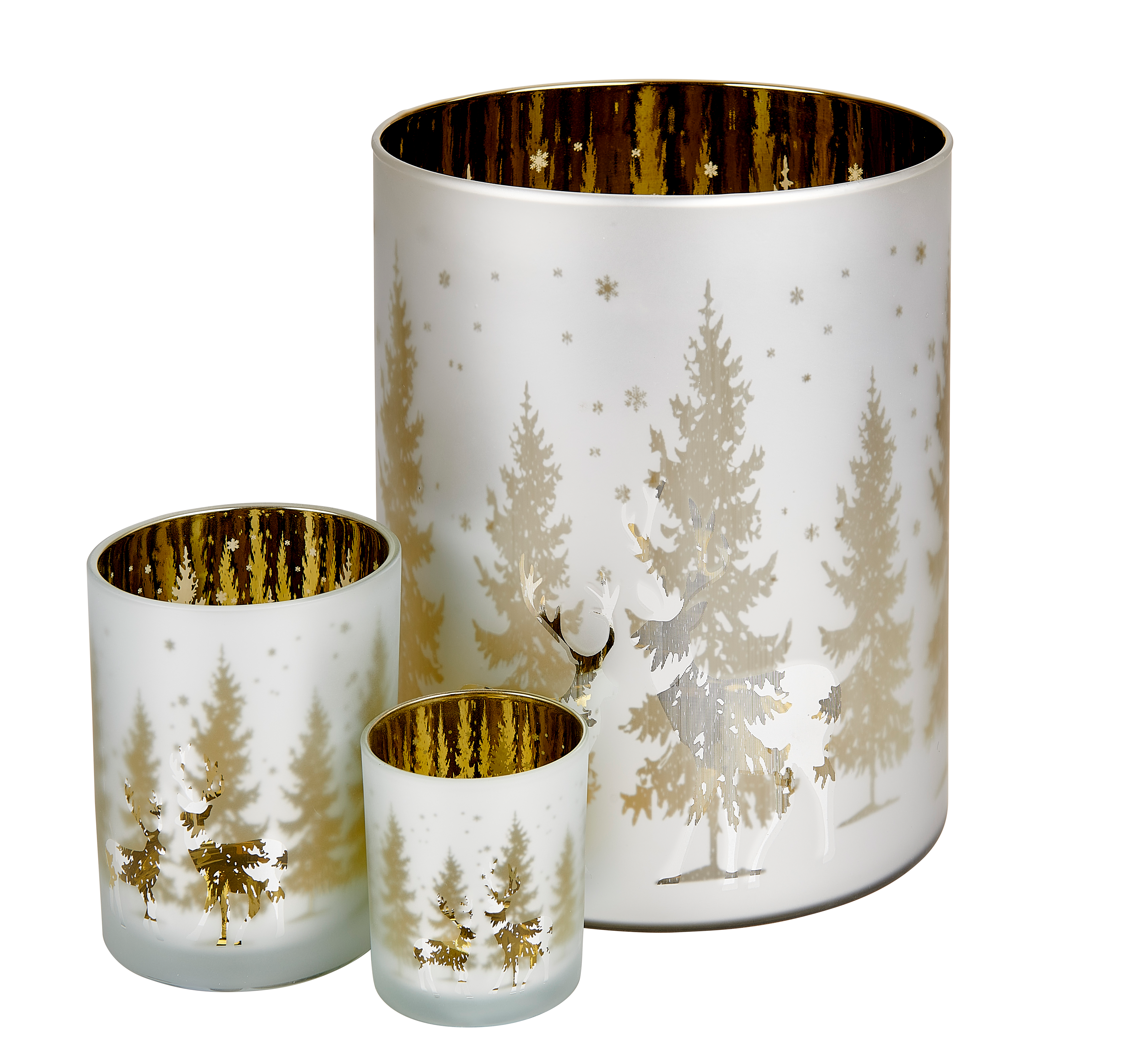 FORESTSCENE Windlicht groenH 24 cm - Ø 20 cm