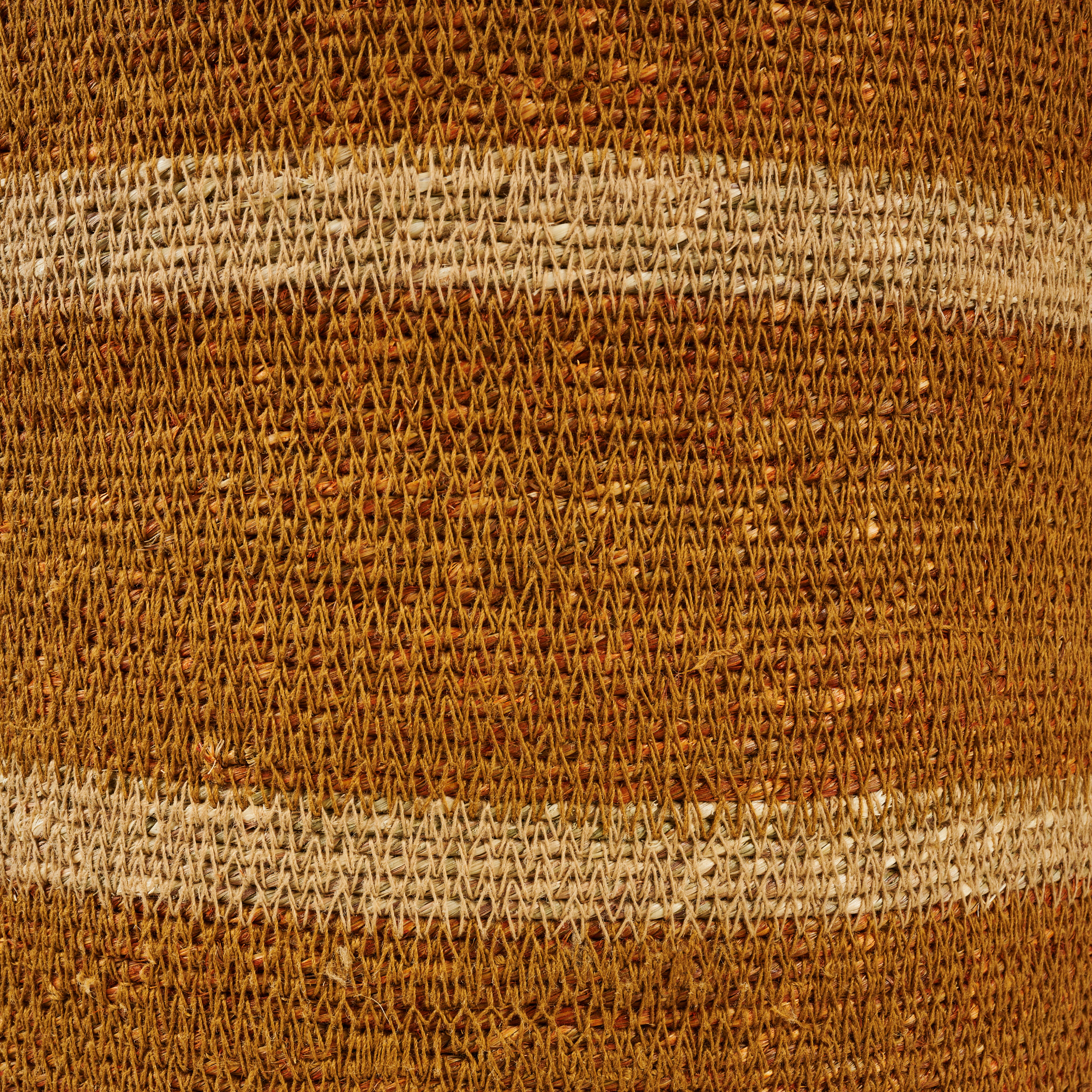 MARTHE Mand M met deksel naturel, okerH 51 cm - Ø 32 cm