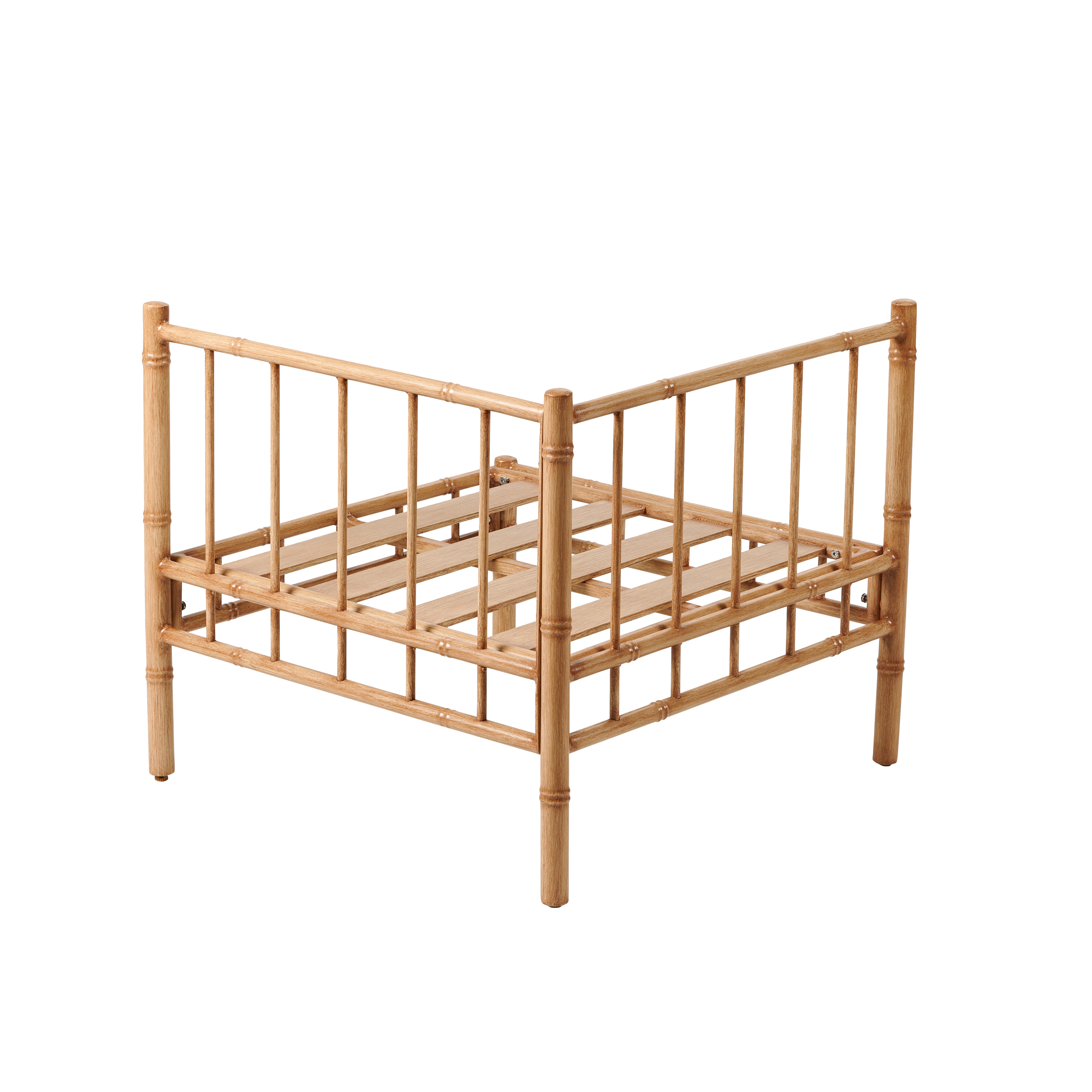 BAMBOLETTE Hoekzetel bamboo lookH 71 x B 80 x D 80 cm