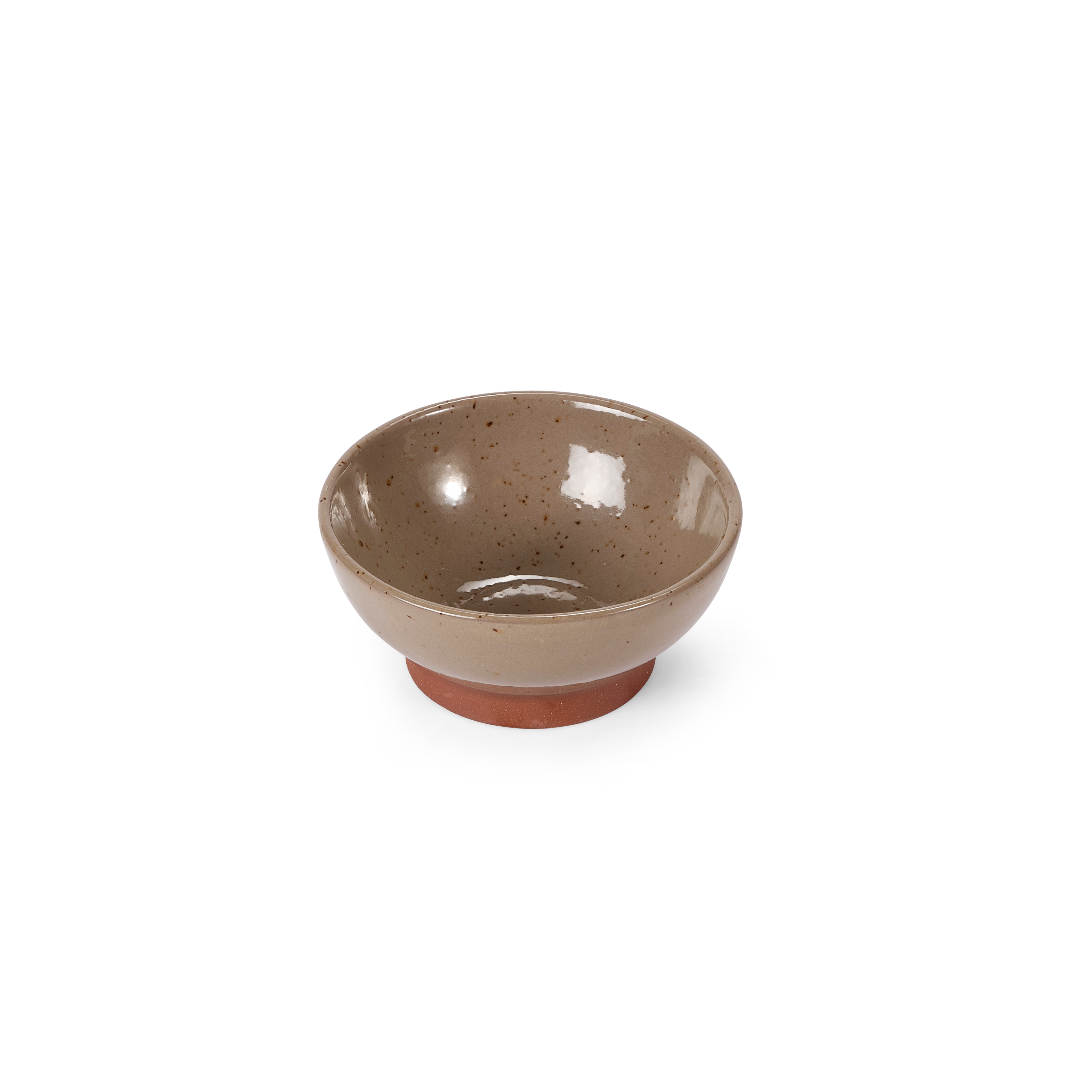 TERRA Bowl taupe - set van 4 H 4 cm - Ø 8,8 cm