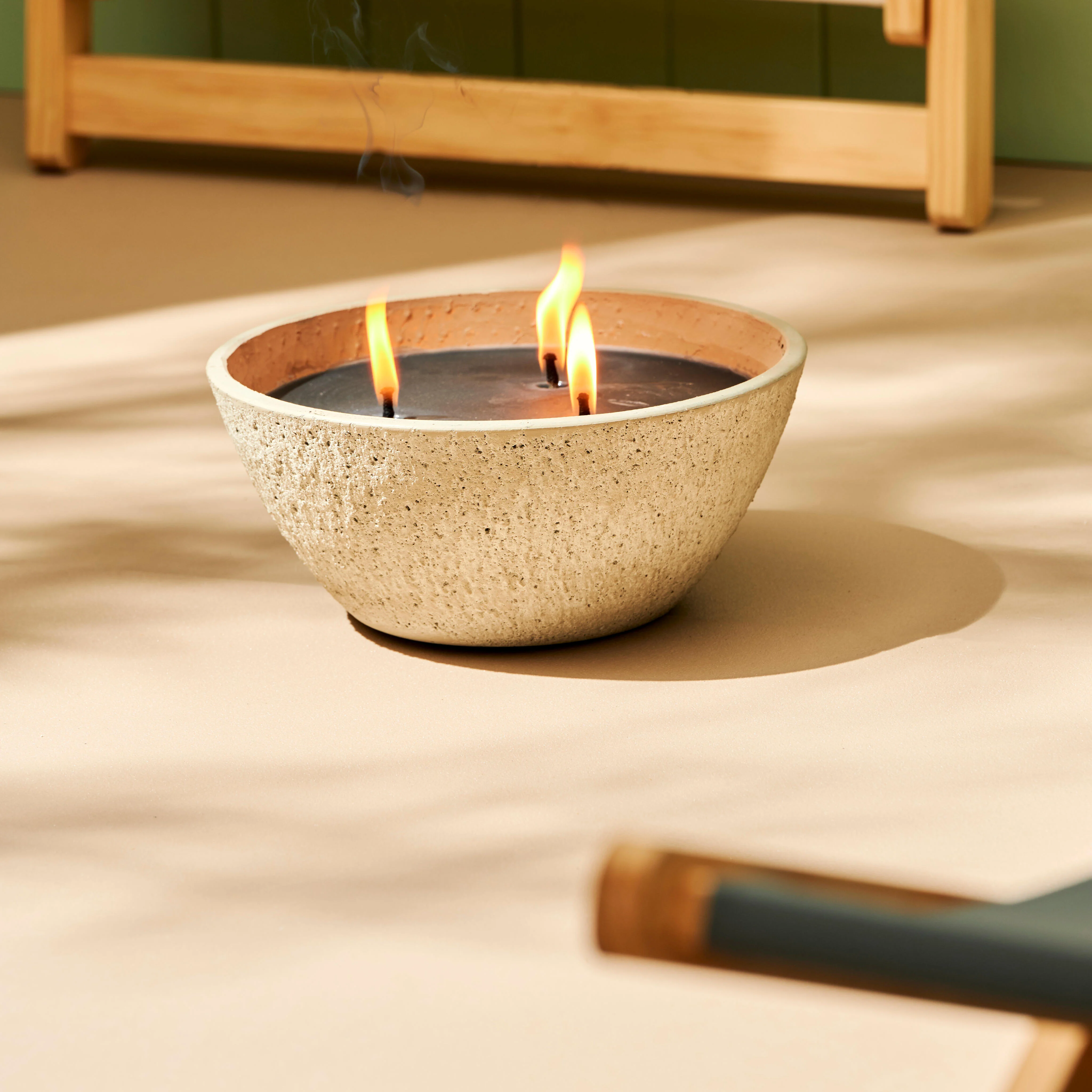 BETON Buitenkaars grijsH 11,8 cm - Ø 27,5 cm - CASA