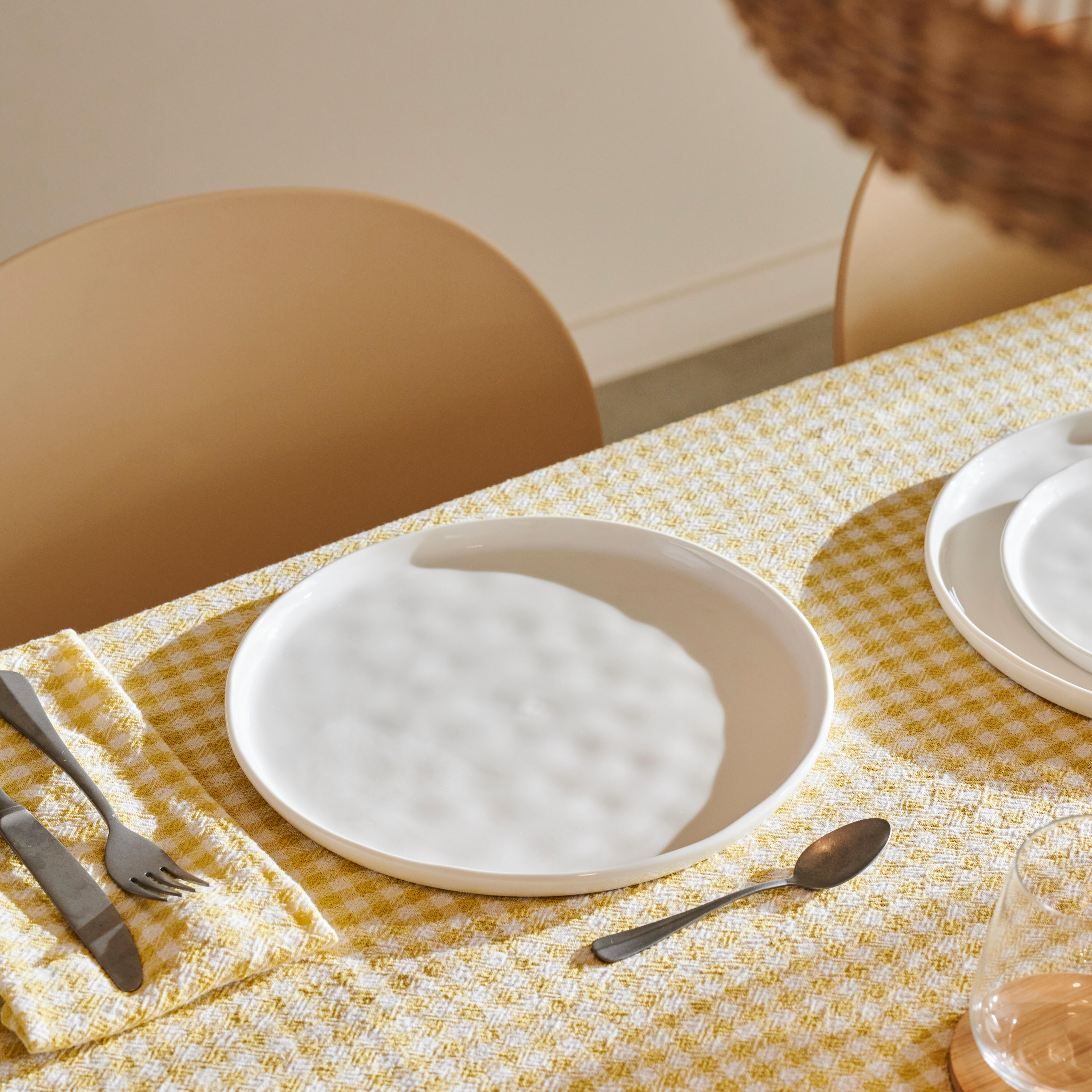 MAREA Bord wit - set van 4 Ø 27 cm