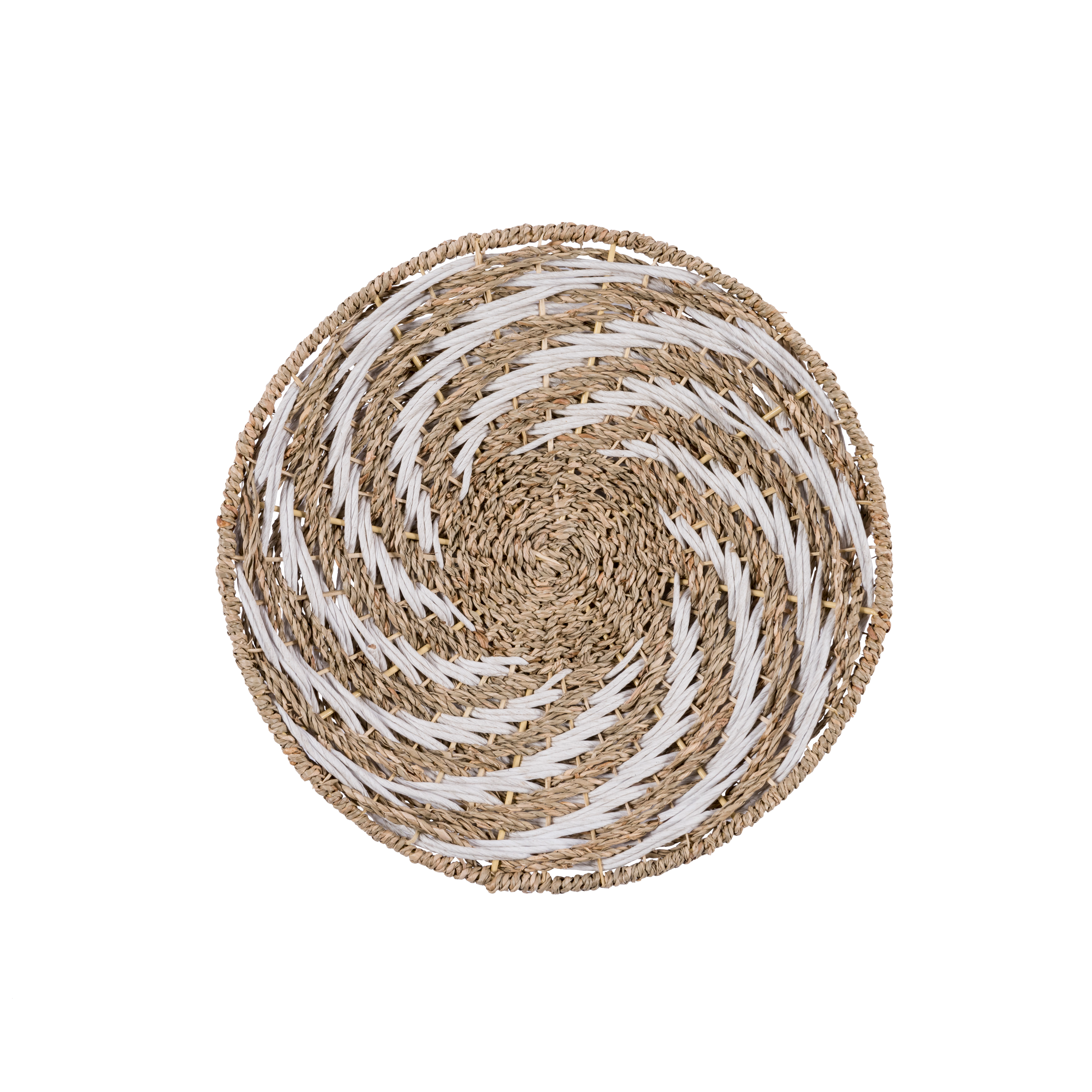 AMAZONAS Muurdecoratie wit, naturelØ 35 cm