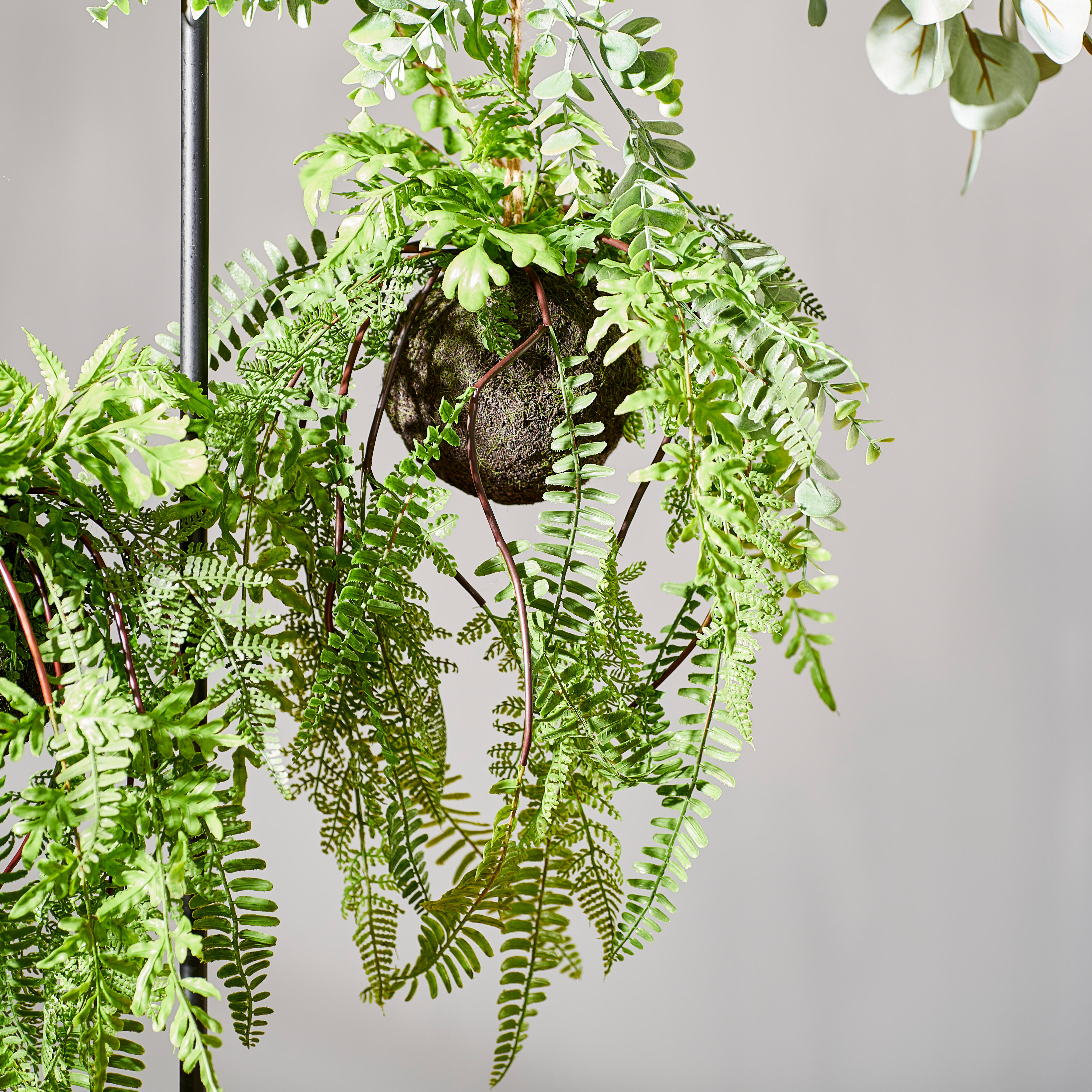 GREENERY Hangpot met varen groenH 22 cm - Ø 33 cm
