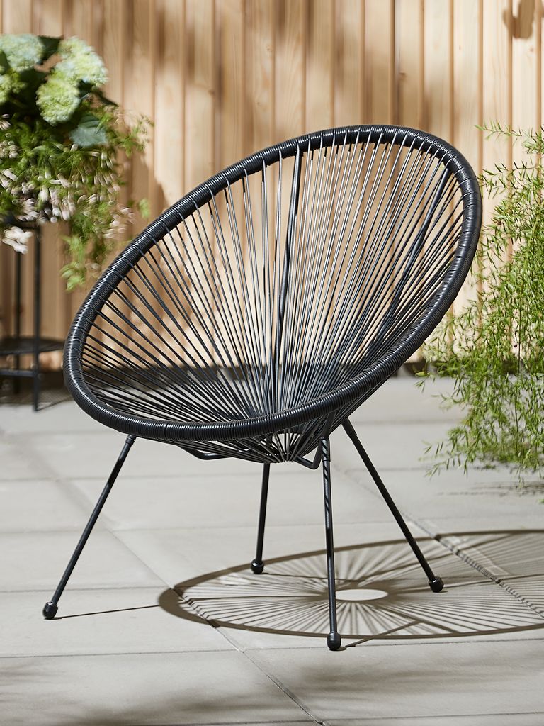 Lounge chair UBBERUP black - CASA