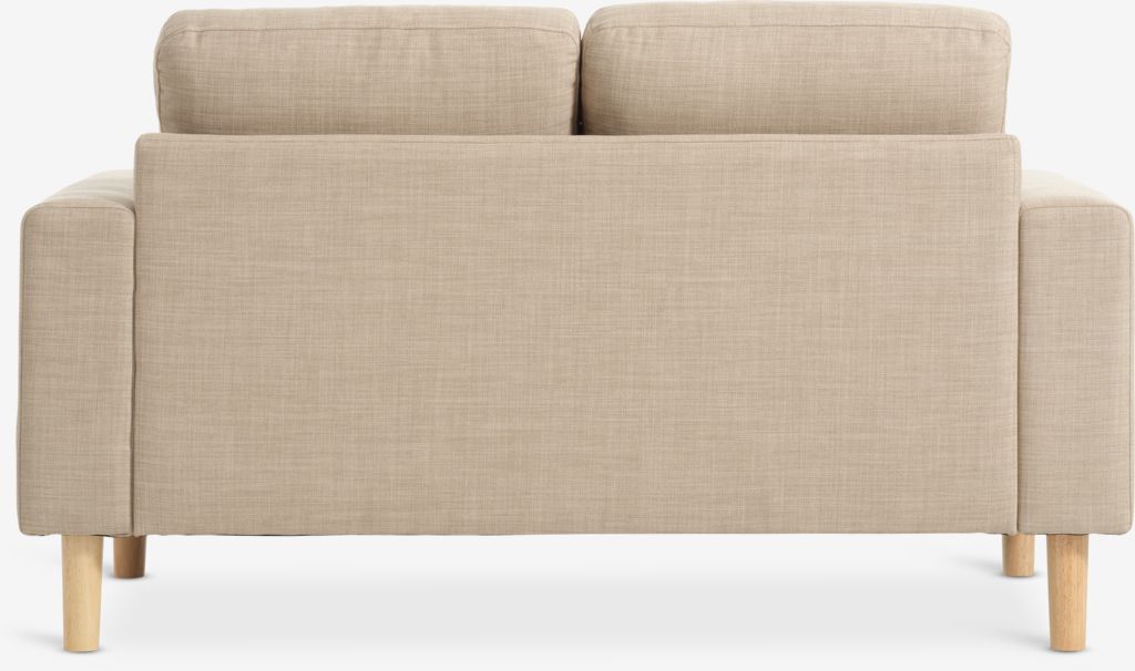 Sofa EGENSE 2 seater sand fabric/oak colour
