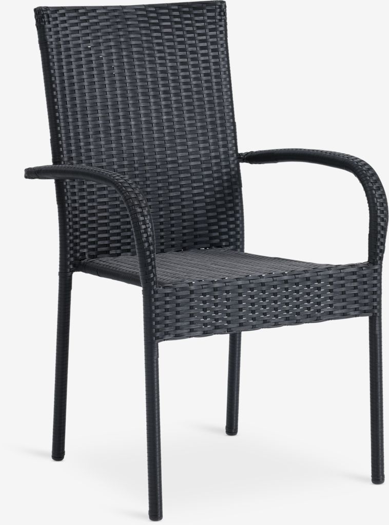 Stacking chair GUDHJEM black - CASA