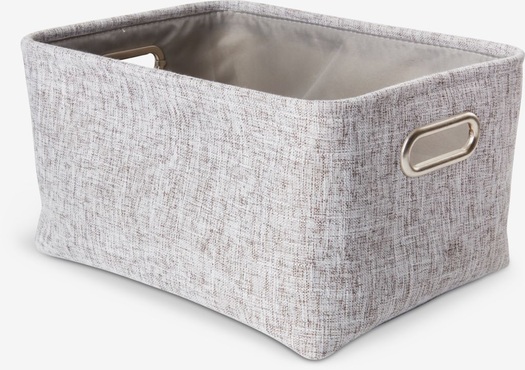 Basket ELIS W26xL36xH20cm grey - CASA