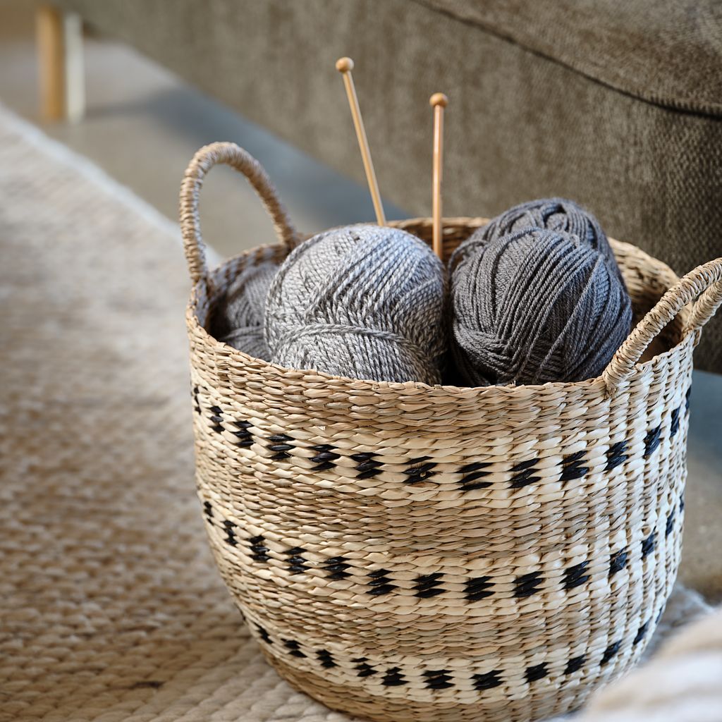 Basket VIGIL D32xH27cm seagrass - CASA