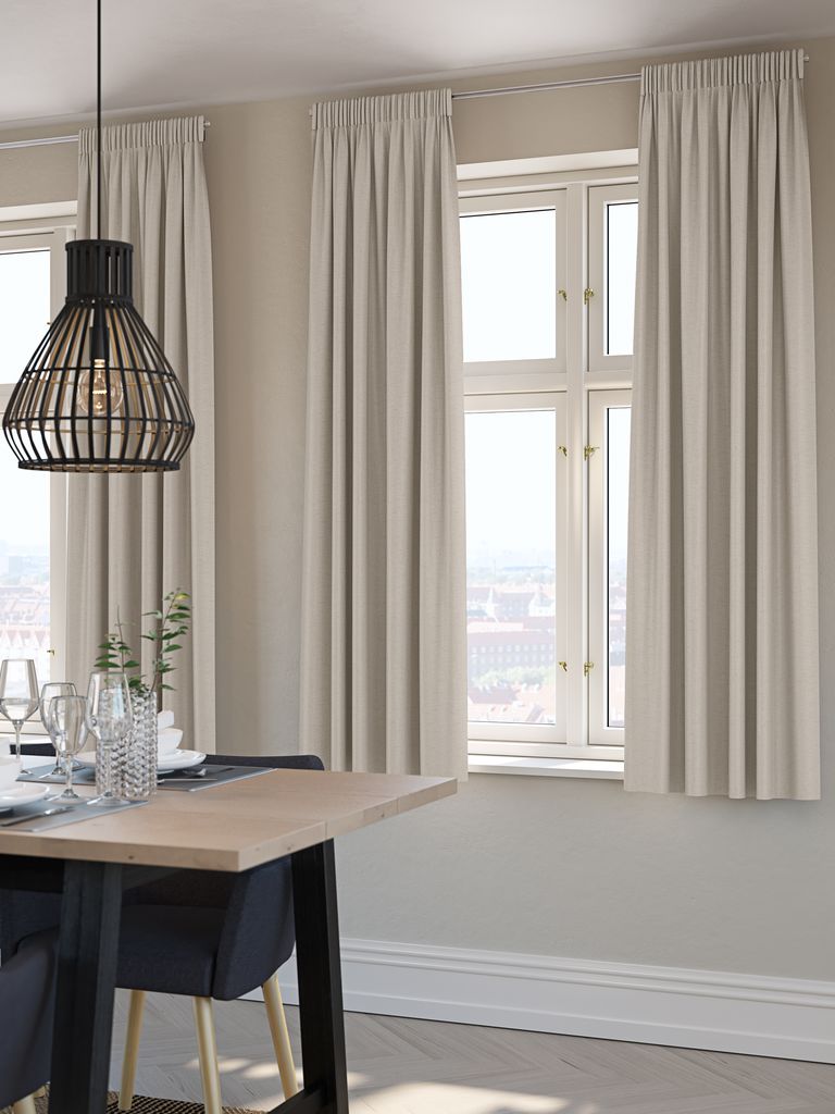 Blackout curtain ALDRA 1x140x175 sand - CASA