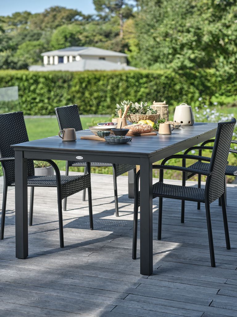 Stacking chair GUDHJEM black - CASA