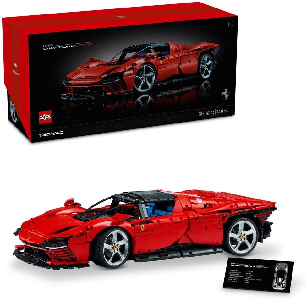Lego Technic Ferrari Daytona SP3 42143 Toy Block Present Vehicle Nori Racing Car Boys Adults