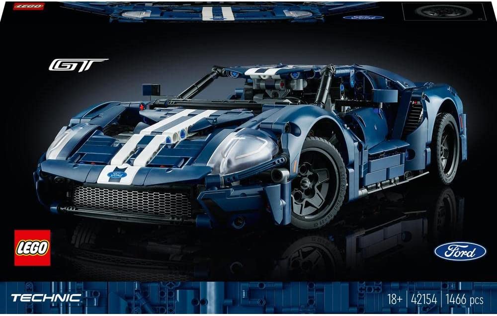 LEGO Technic 42154 2022 Ford GT Building Toy Set (1466 Pieces)