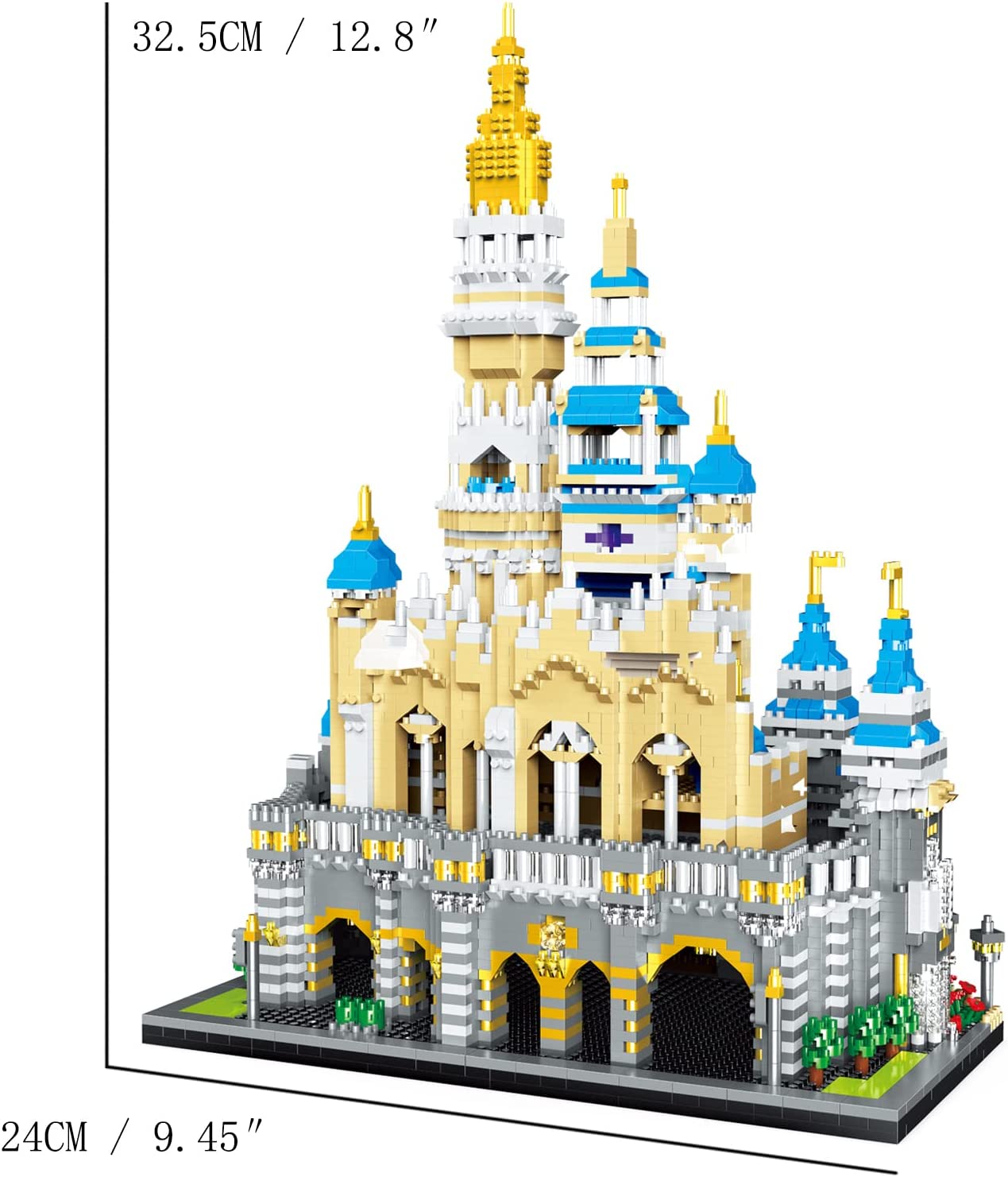 LEGO TzFioy Fairyland Castle Building Blocks Set (5297Pcs) European Architecture Model Educational Toys Micro Bricks for Kids Adults