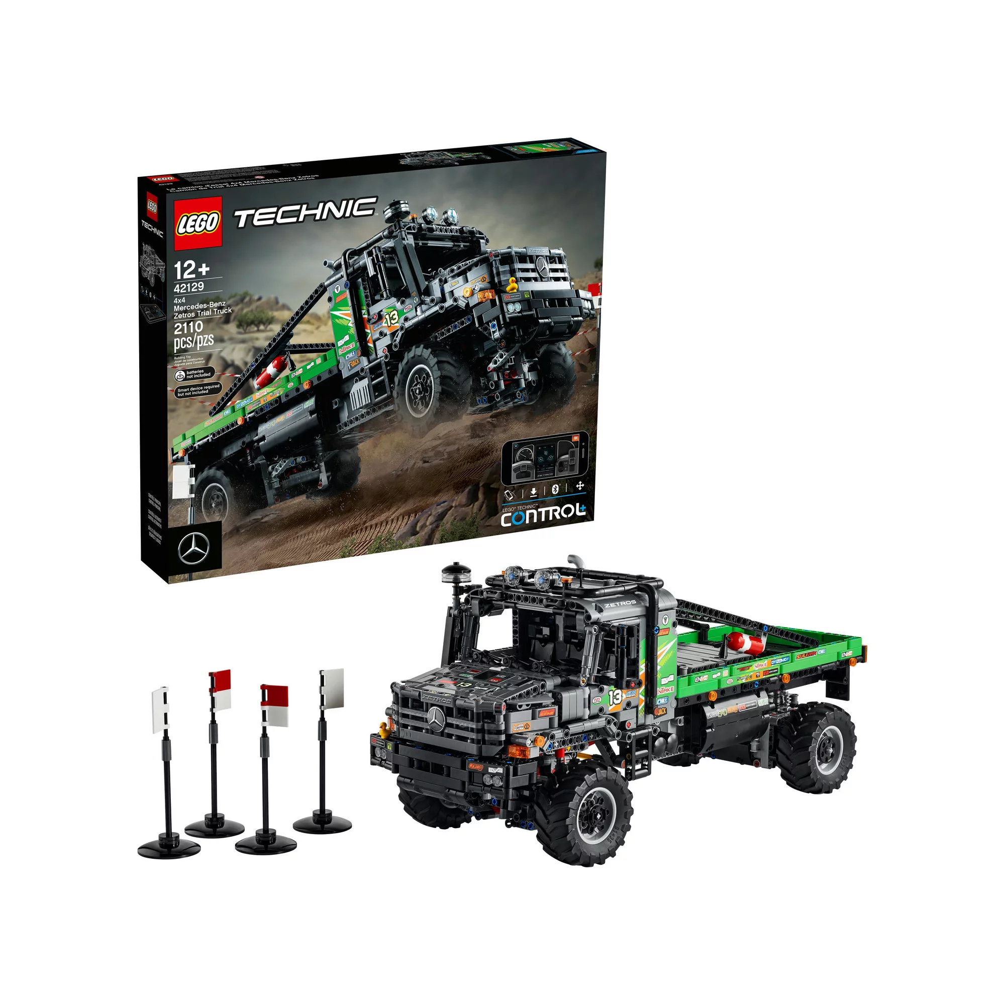LEGO TECHNIC APP-CONTROLLED 4X4 MERCEDES-BENZ ZETROS TRIAL TRUCK 42129