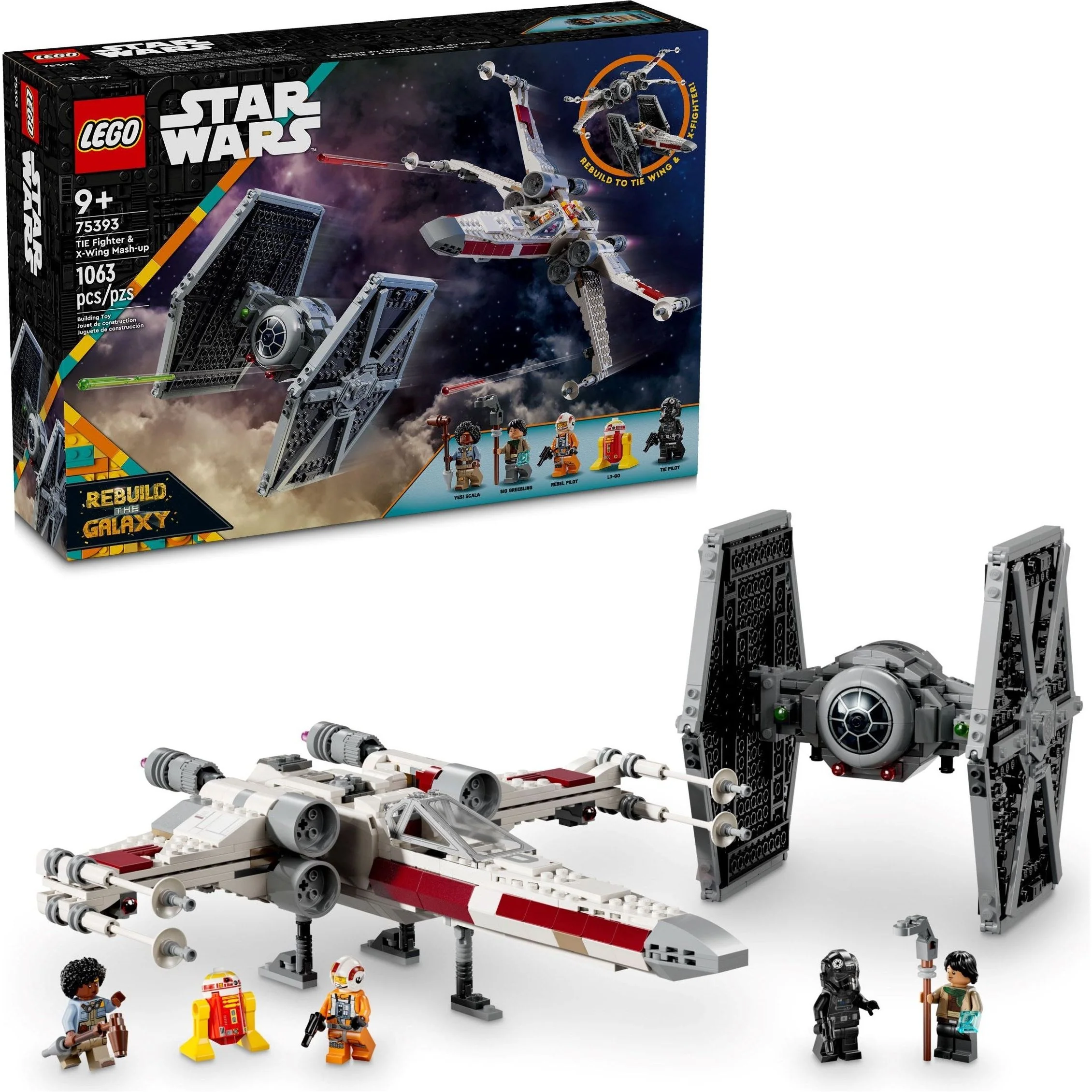 LEGO Star Wars 75393 TIE Fighter & X-wing Mash-up
