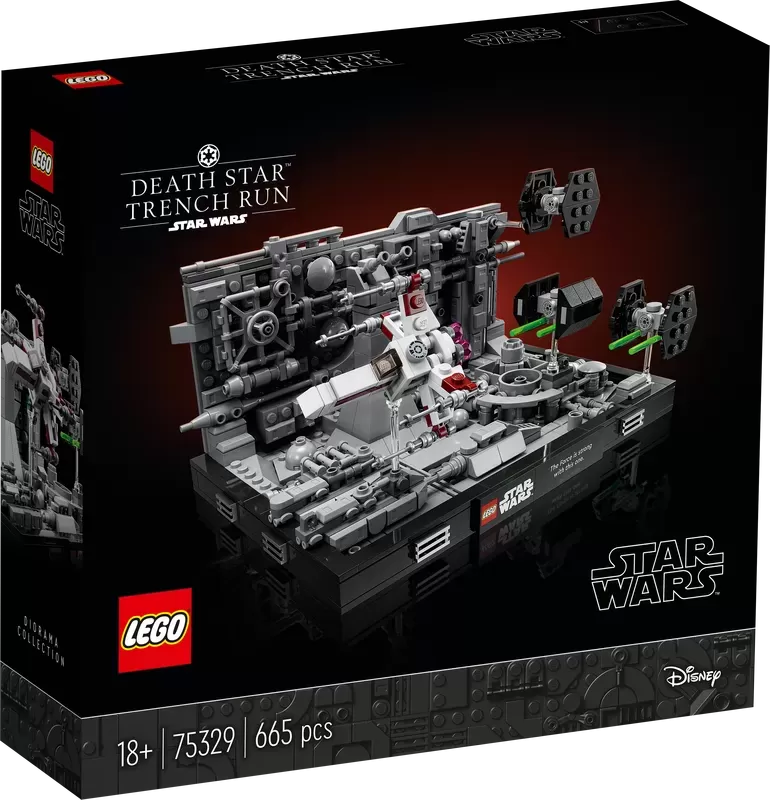 LEGO STAR WARS DEATH STAR TRENCH RUN DIORAMA 75329 BUILDING KIT