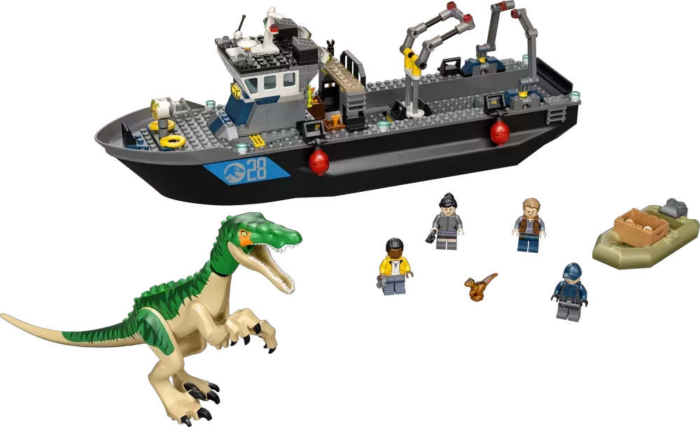 LEGO 76942 JURASSIC WORLD BARYONYX DINOSAUR BOAT ESCAPE