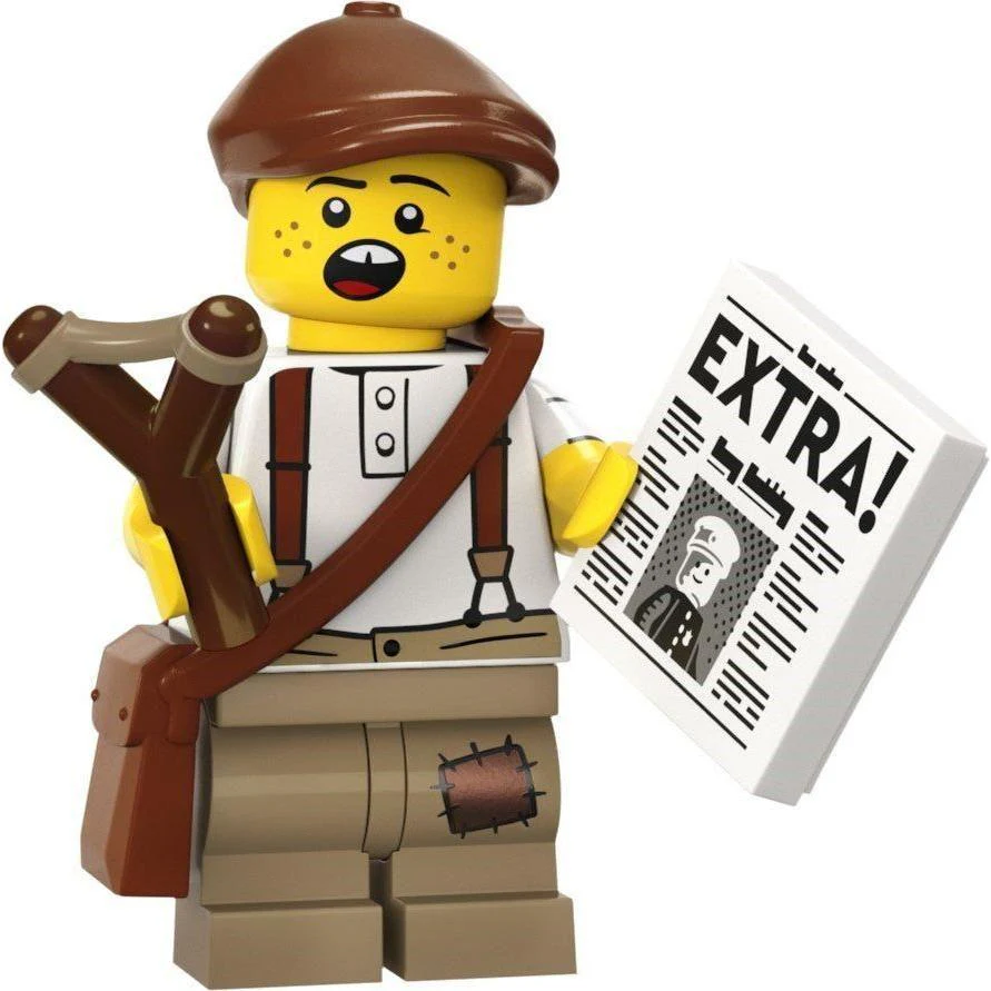 LEGO 71037 Series 24 Collectable Minifigure Newspaper Kid