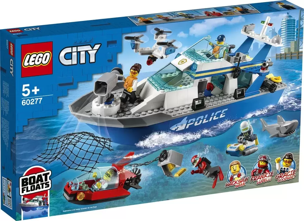 LEGO 60277 CITY POLICE PATROL BOAT