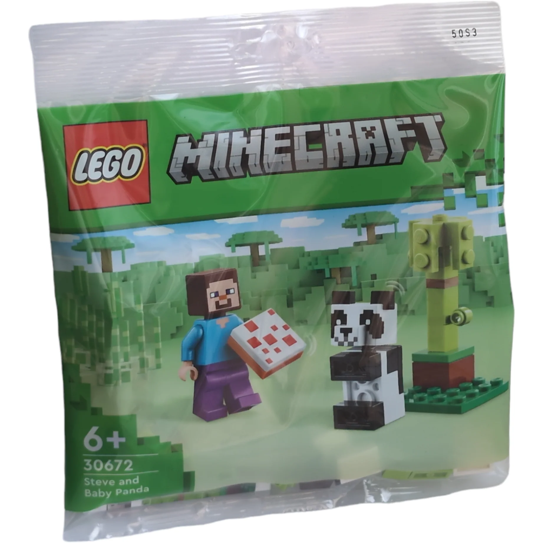 LEGO Minecraft 30672 Steve and Baby Panda Polybag