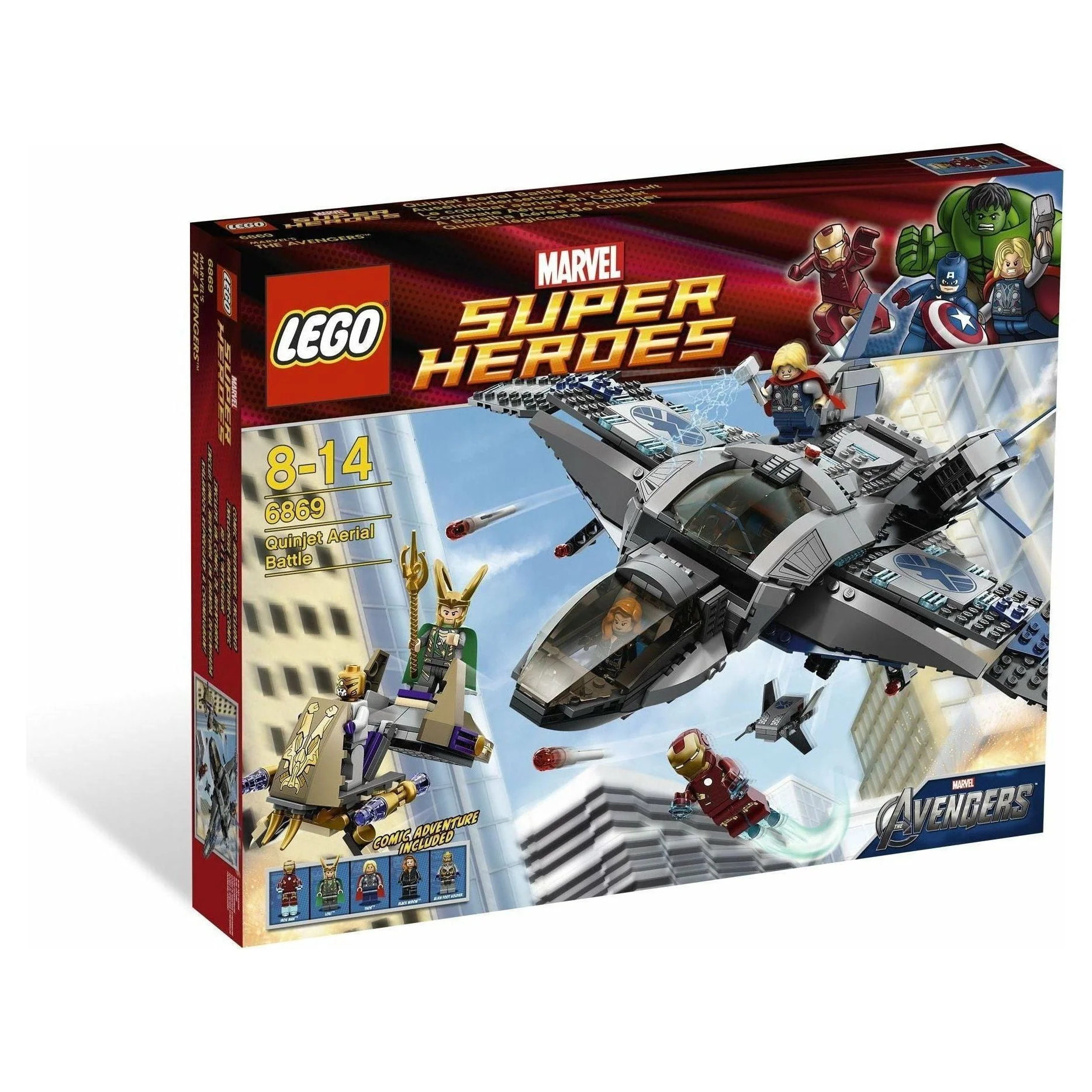 LEGO Marvel Super Heroes 6869 Quinjet Aerial Battle - Slight Shelfwear