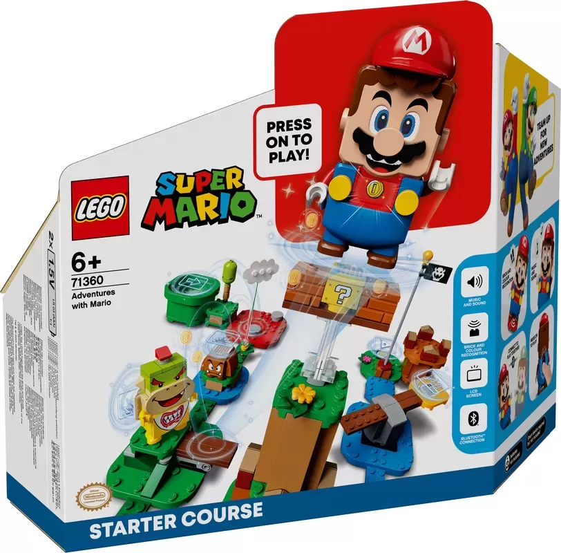 LEGO SUPER MARIO ADVENTURES WITH MARIO STARTER COURSE 71360 BUILDING KIT