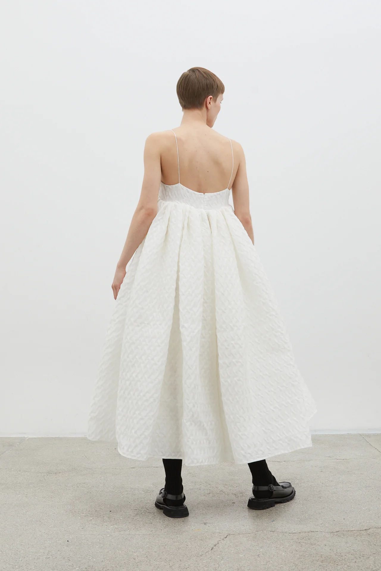 BETH | DRESS LINEN PLISS… WHITE