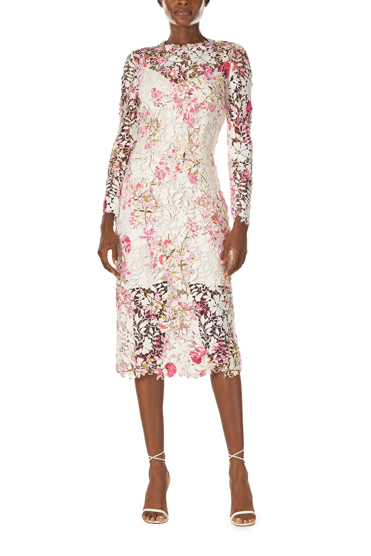 Long Sleeve Lace Sheath Dress