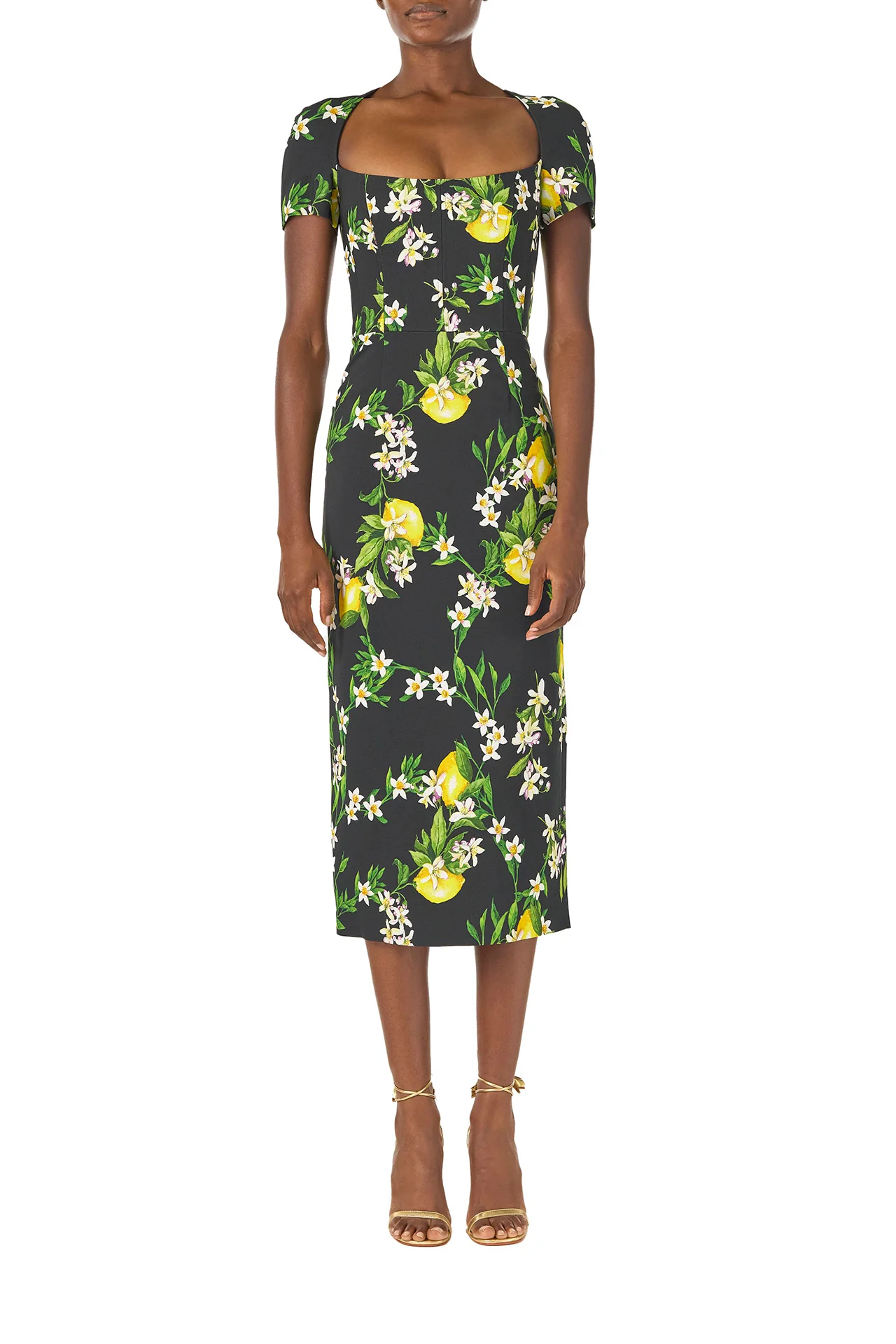 Corseted Short Sleeve Dress