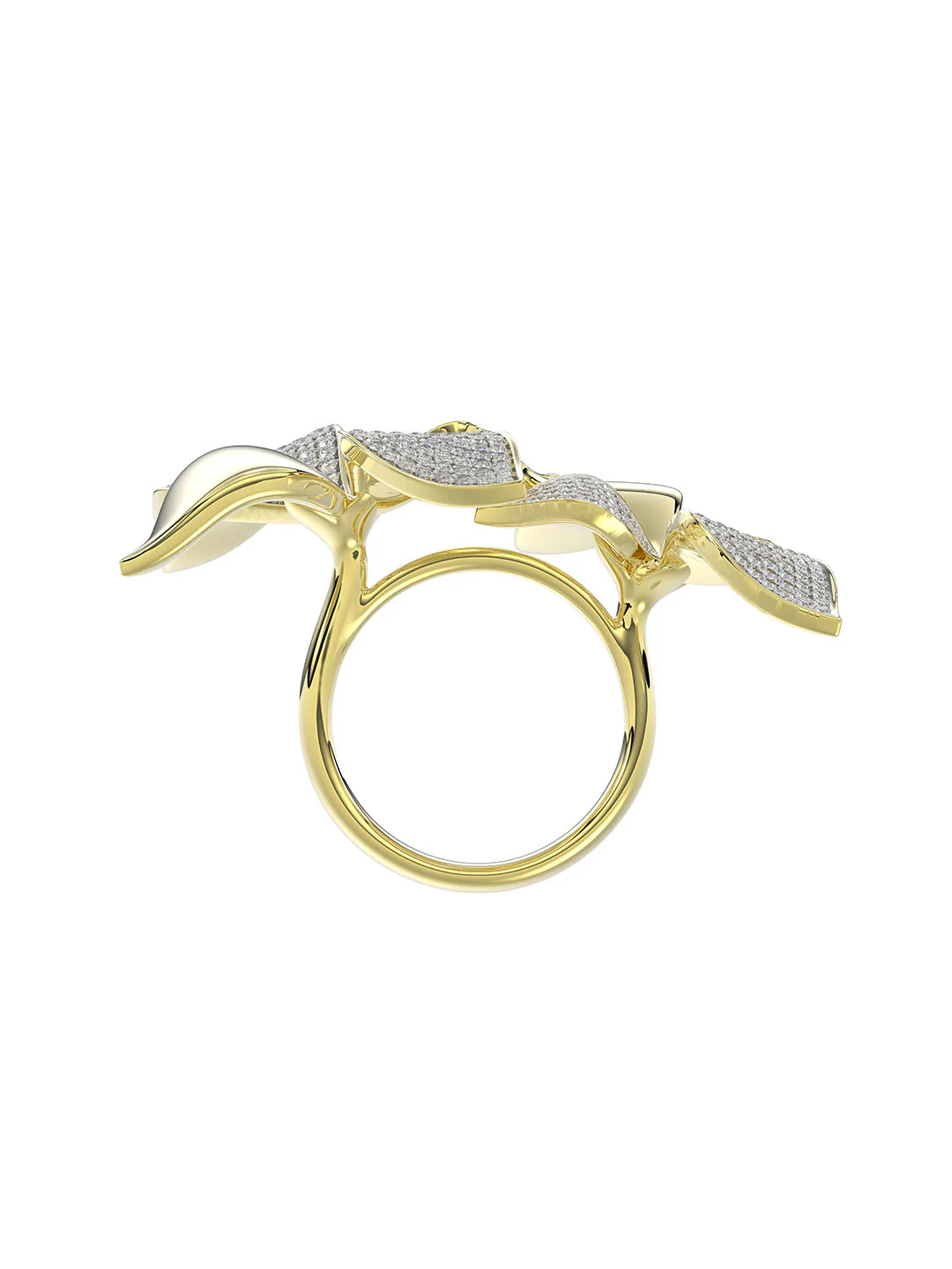 Wild Flower Yellow Gold Ring
