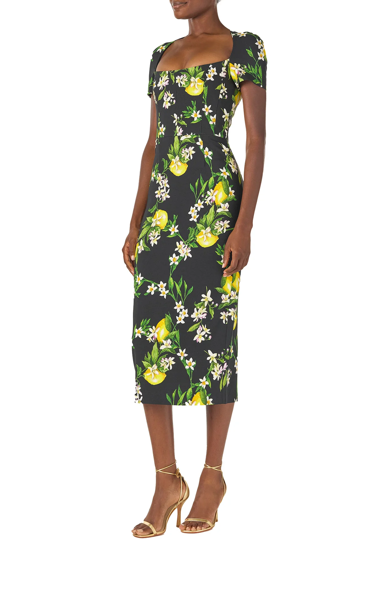 Corseted Short Sleeve Dress
