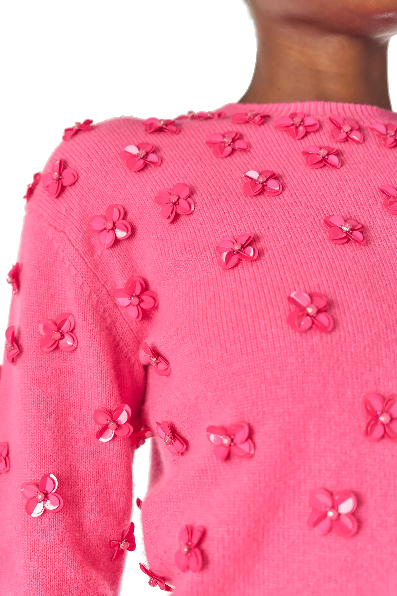 Embroidered Cashmere Sweater