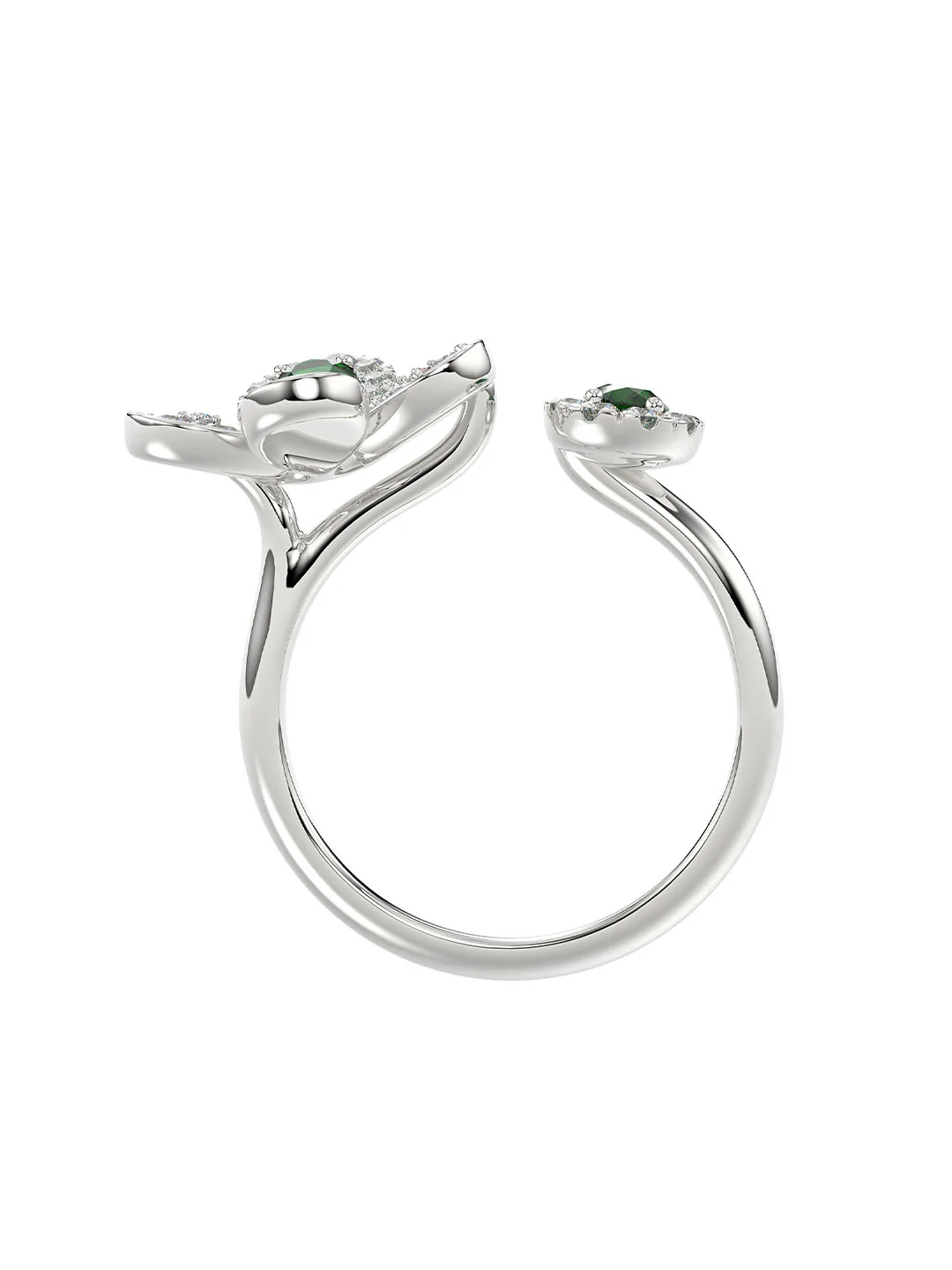Floral White Gold Ring