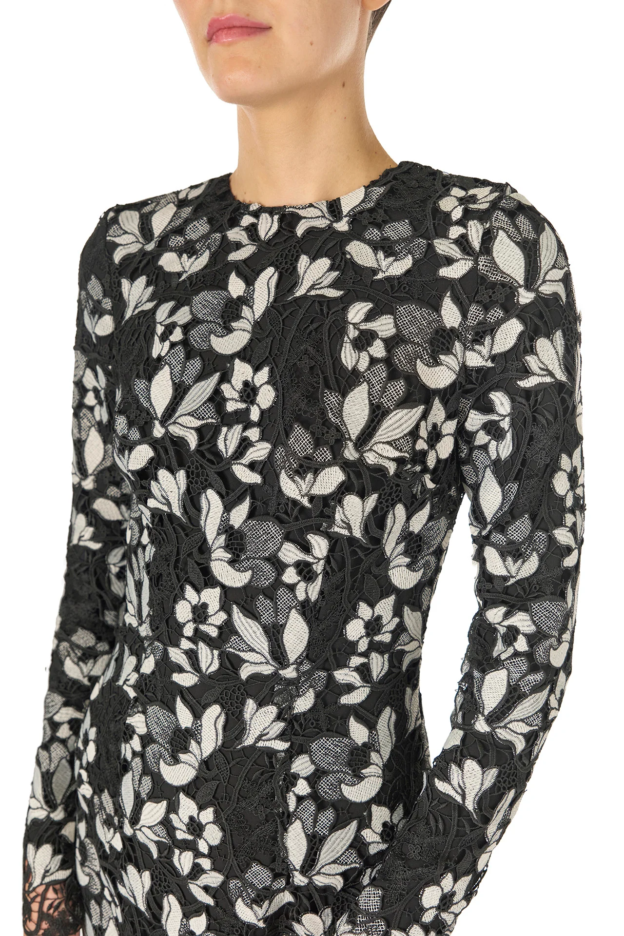 Floral Lace Sheath Dress