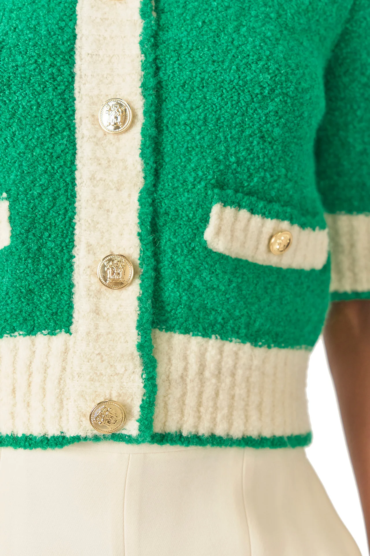 Short Sleeve Knit Cardigan