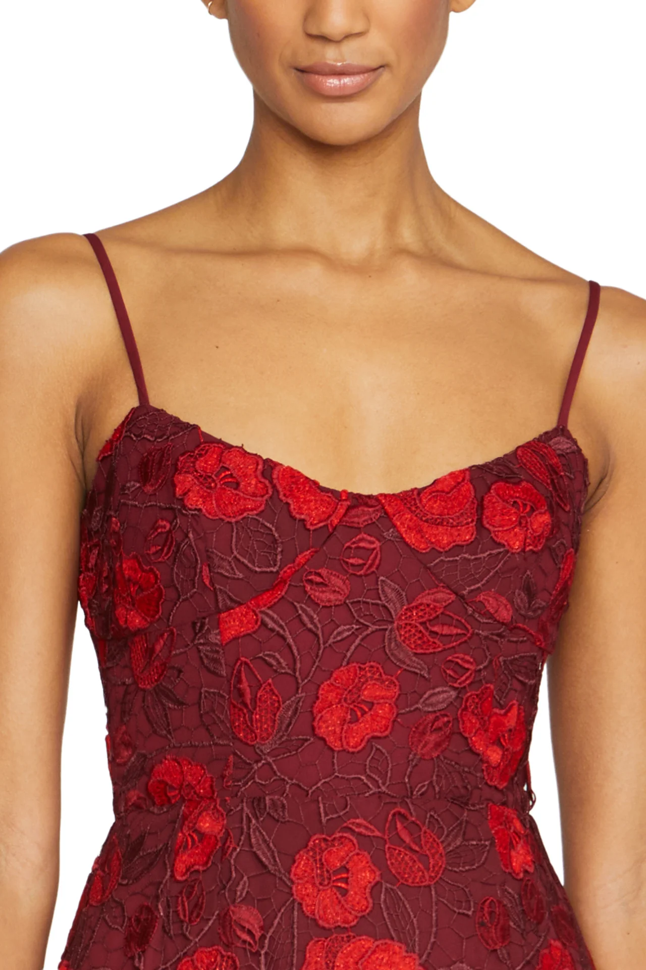 Sleeveless Lace Mini Dress