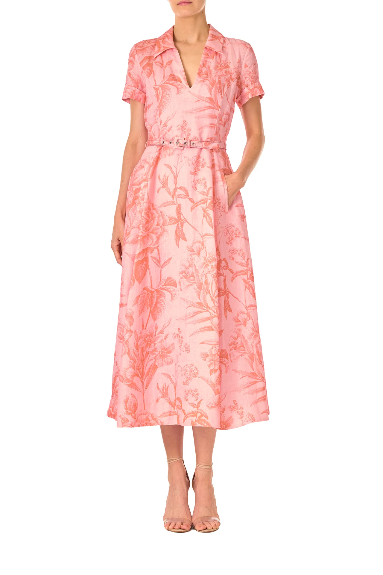 Short Sleeve A-line Dress