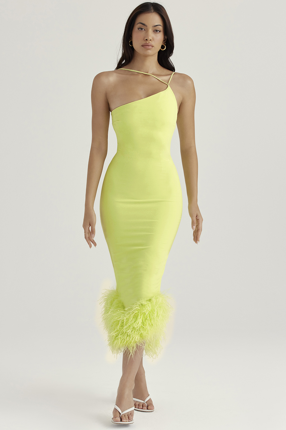 lime midi dress