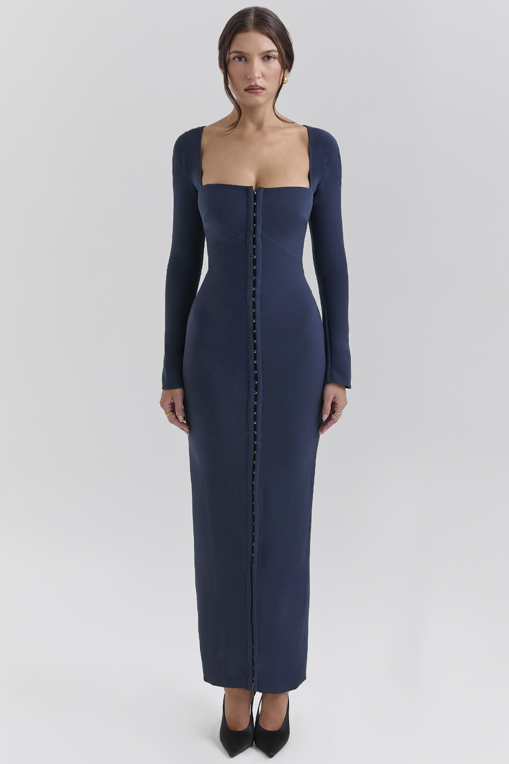 midnight bodycon maxi dress