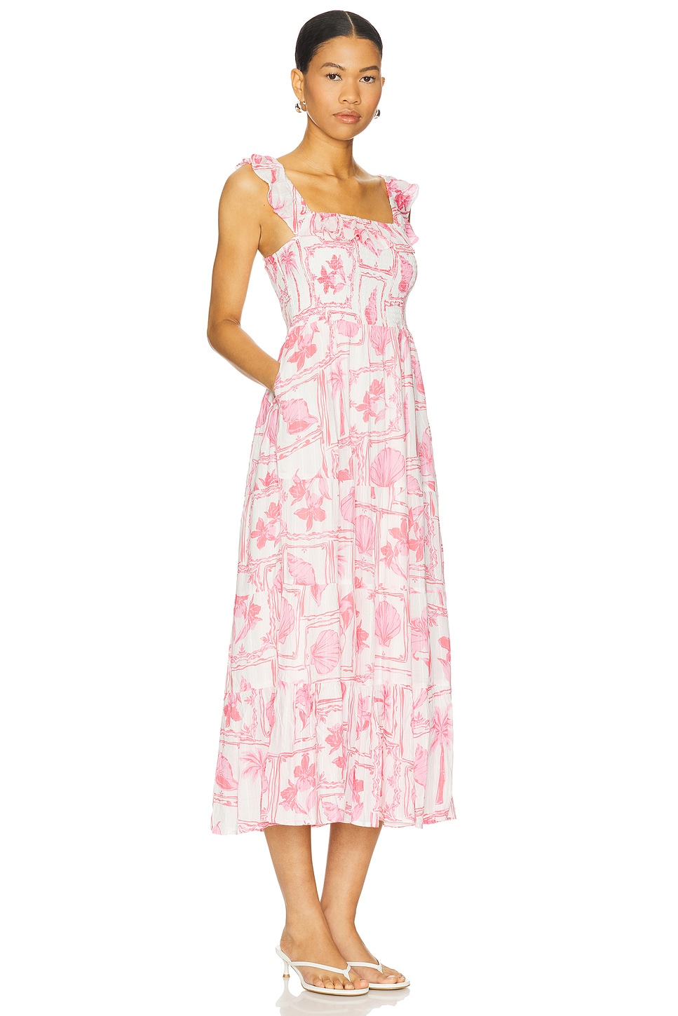 Bria Frill Midi Dress