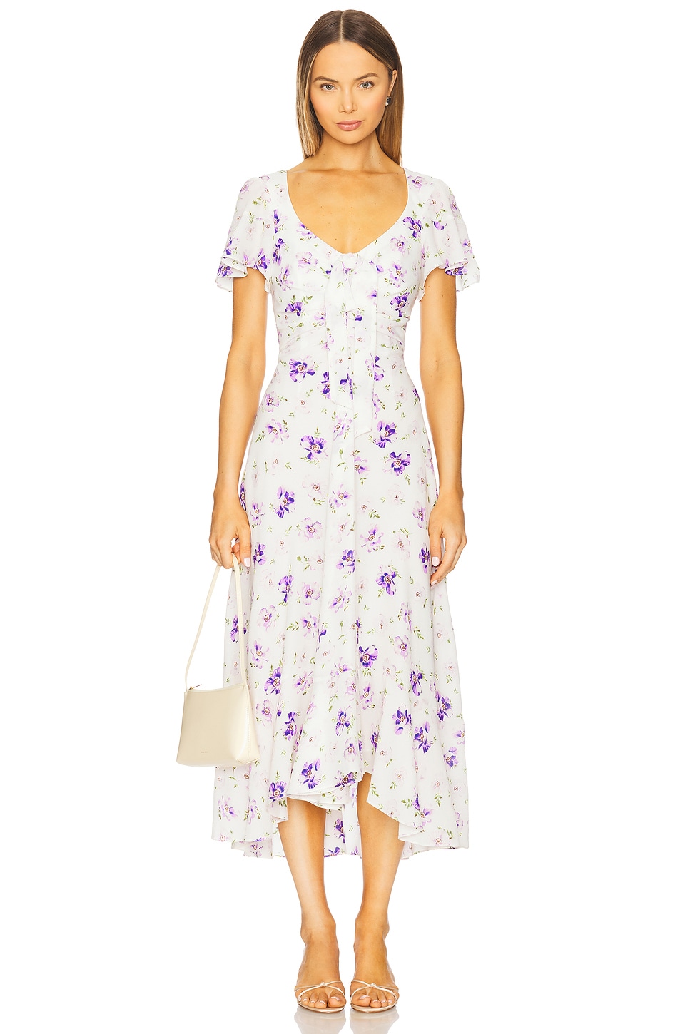 Tossed Midi Dress