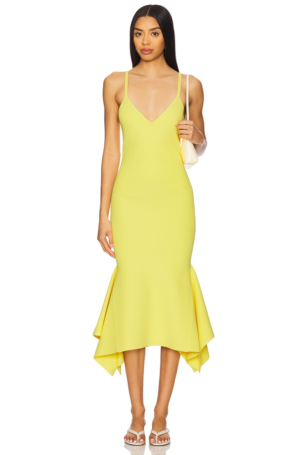 Dawn Ribbed Form-Knit Maxi Dress